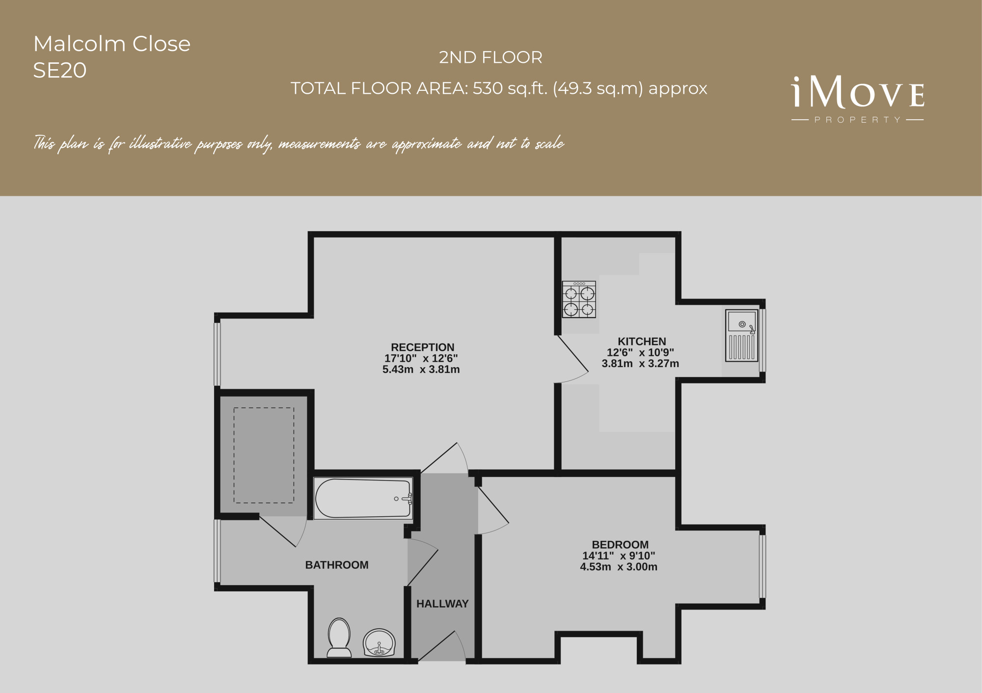 36a, Malcolm Close, London floorplan