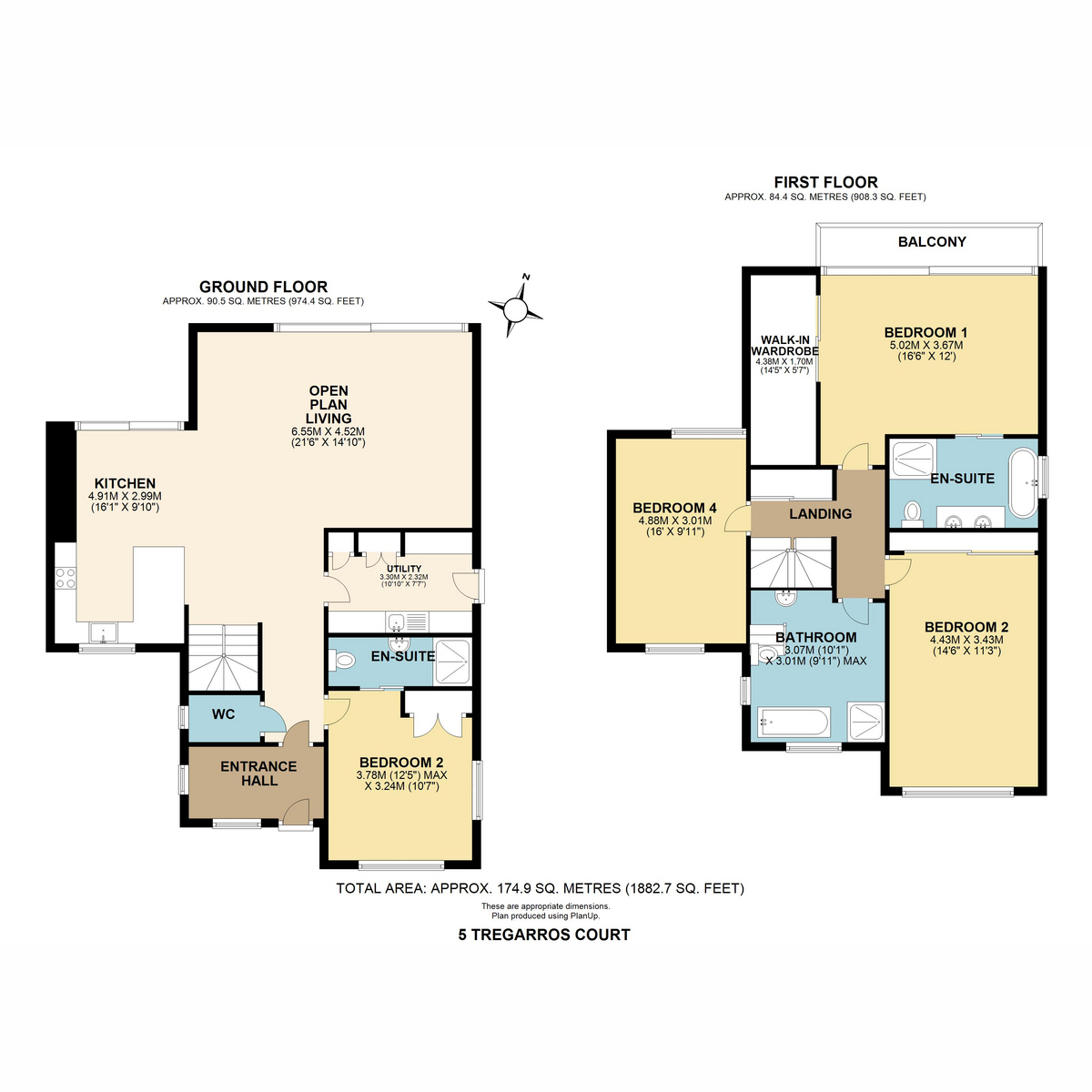 5, Tregaross Court, Nr Rock floorplan