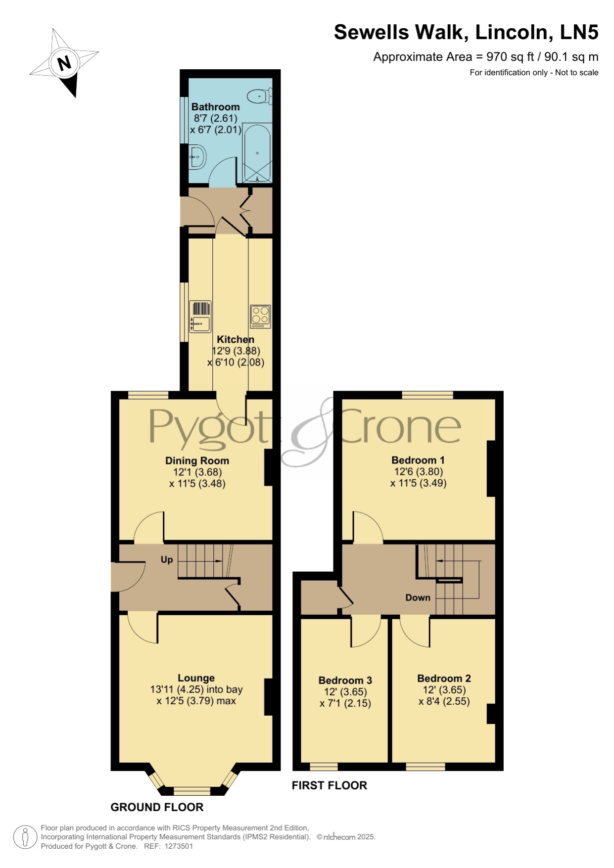 12, Sewells Walk, Lincoln floorplan