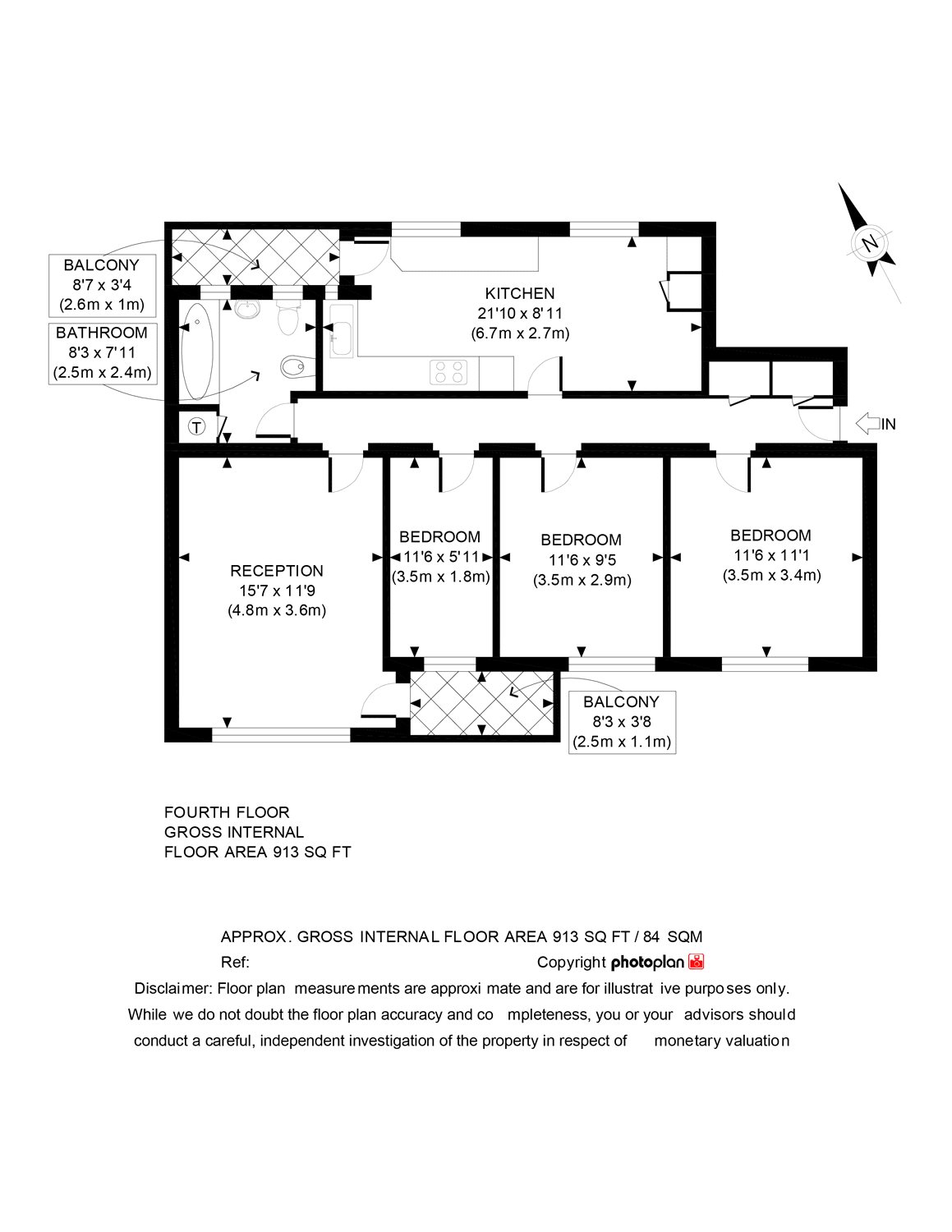 3 Bedrooms Flat for sale in Fielding House, Boundary Road, London NW8