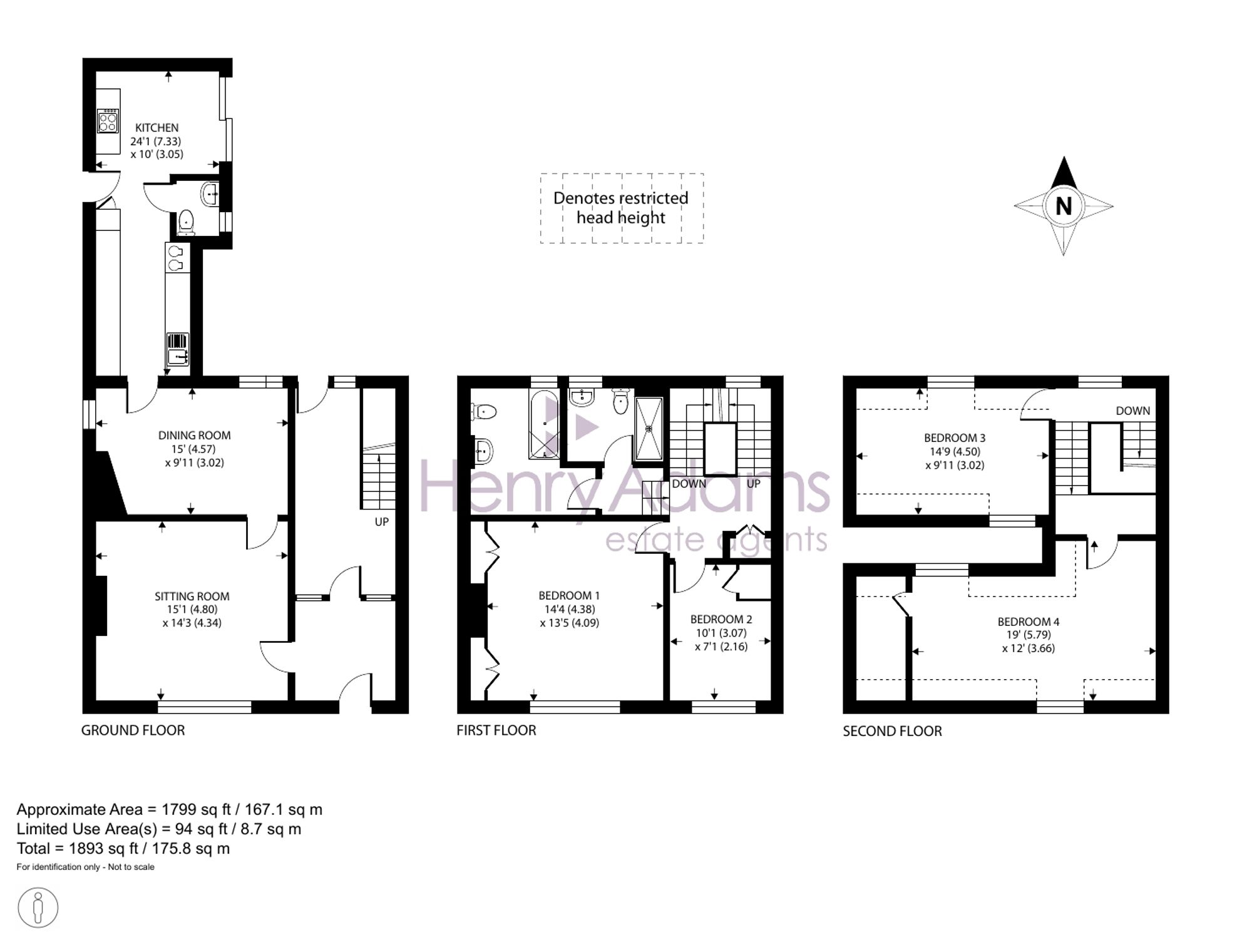 44 Westgate, Chichester floorplan