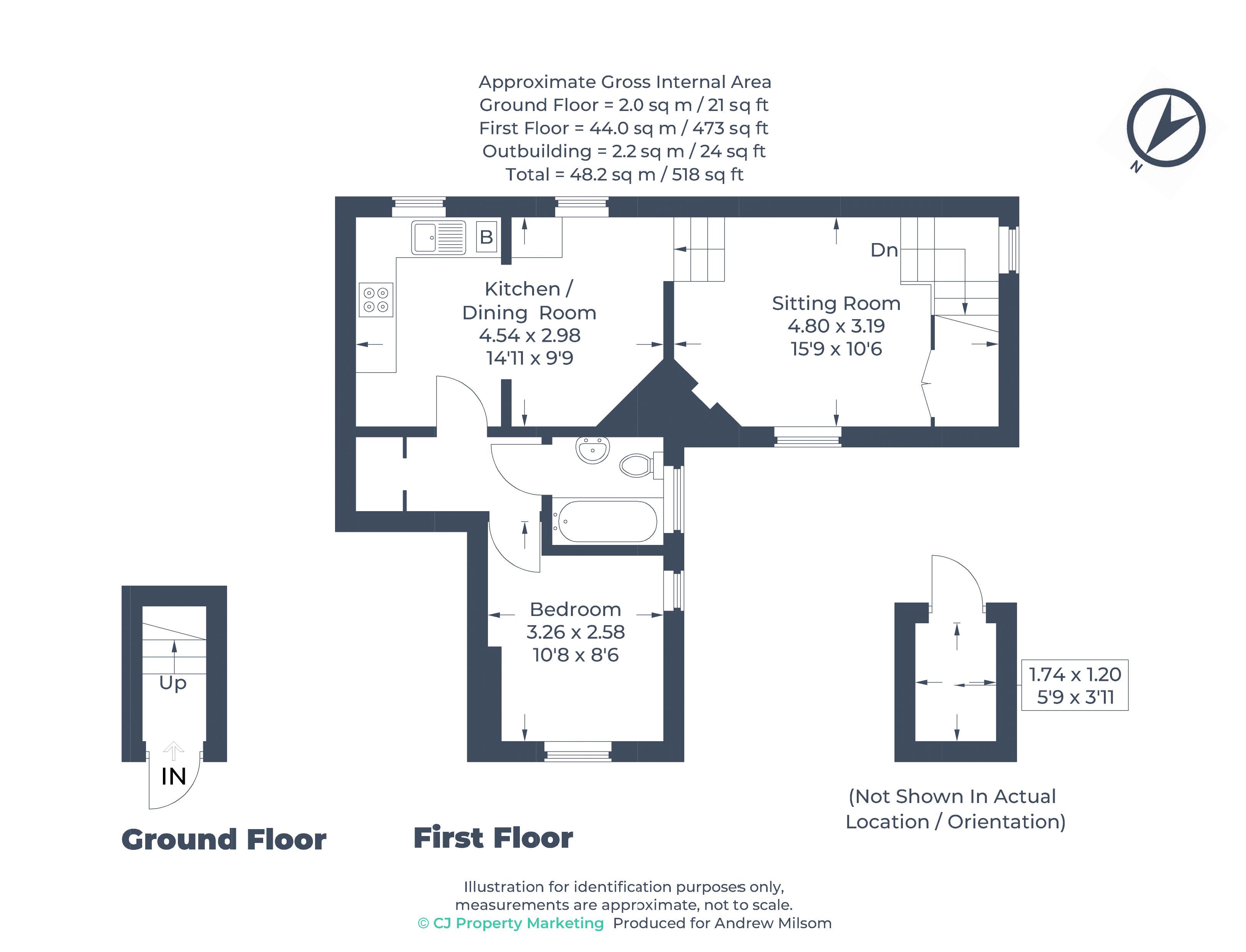 Maidenhead Riverside, 1 Bedroom Apartment floorplan