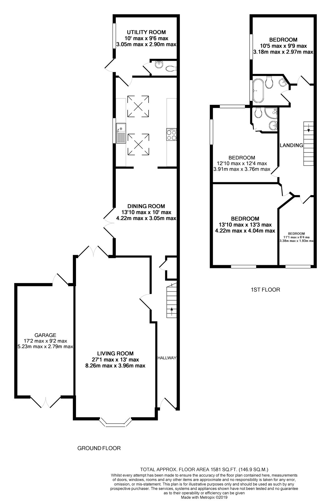 4 Bedrooms Semi-detached house for sale in Crockford Park Road, Addlestone, Surrey KT15