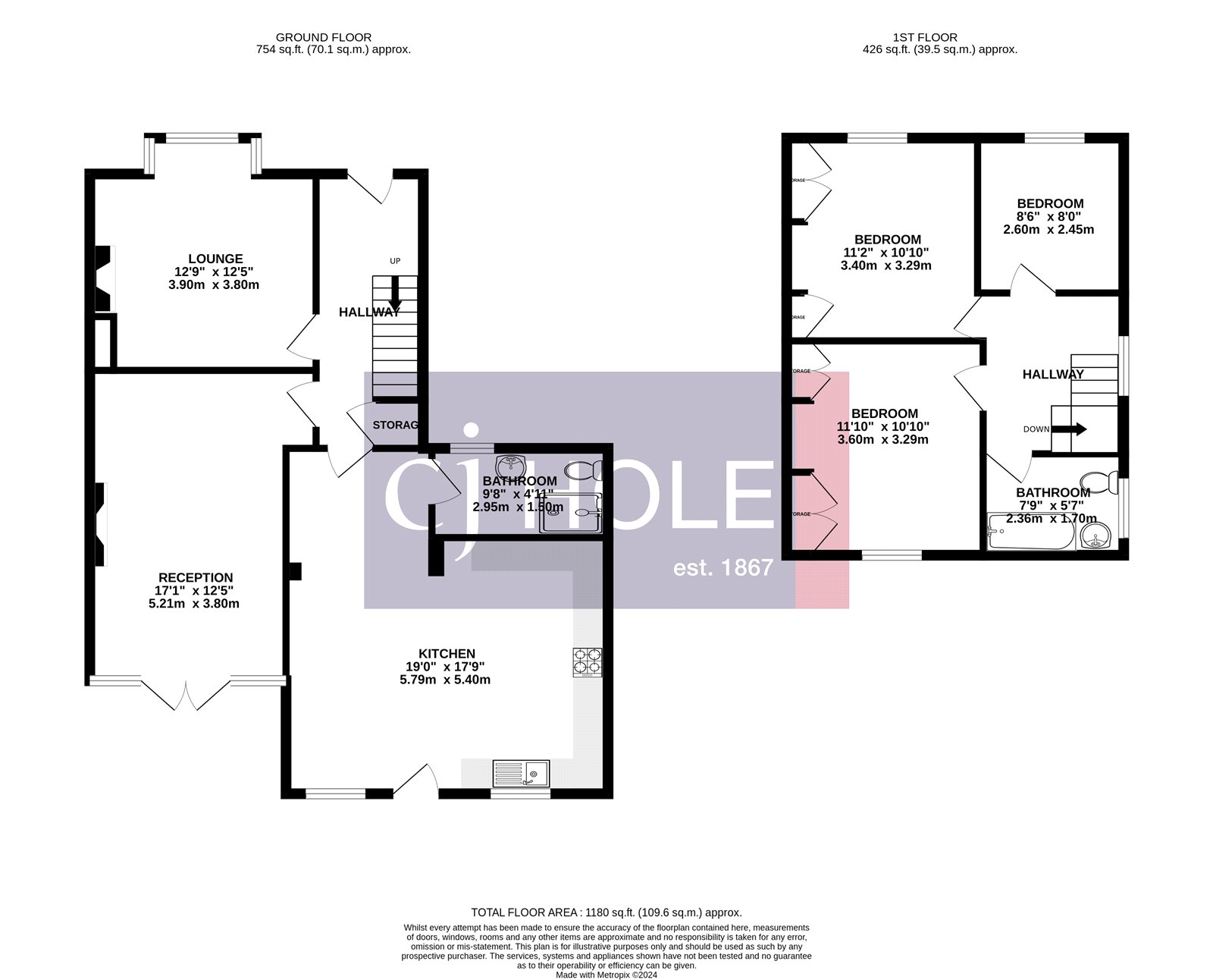 14, South Dene, Bristol floorplan