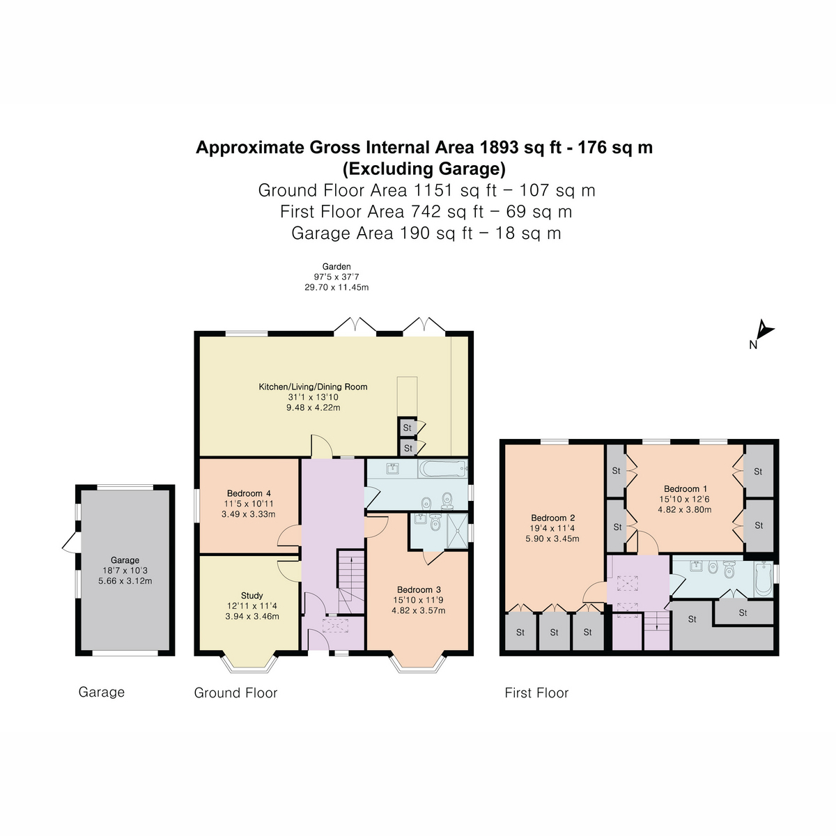 30, Bertie Road, Oxford floorplan