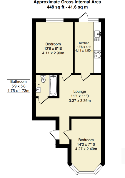 6b, Kensington Gardens, Ilford floorplan