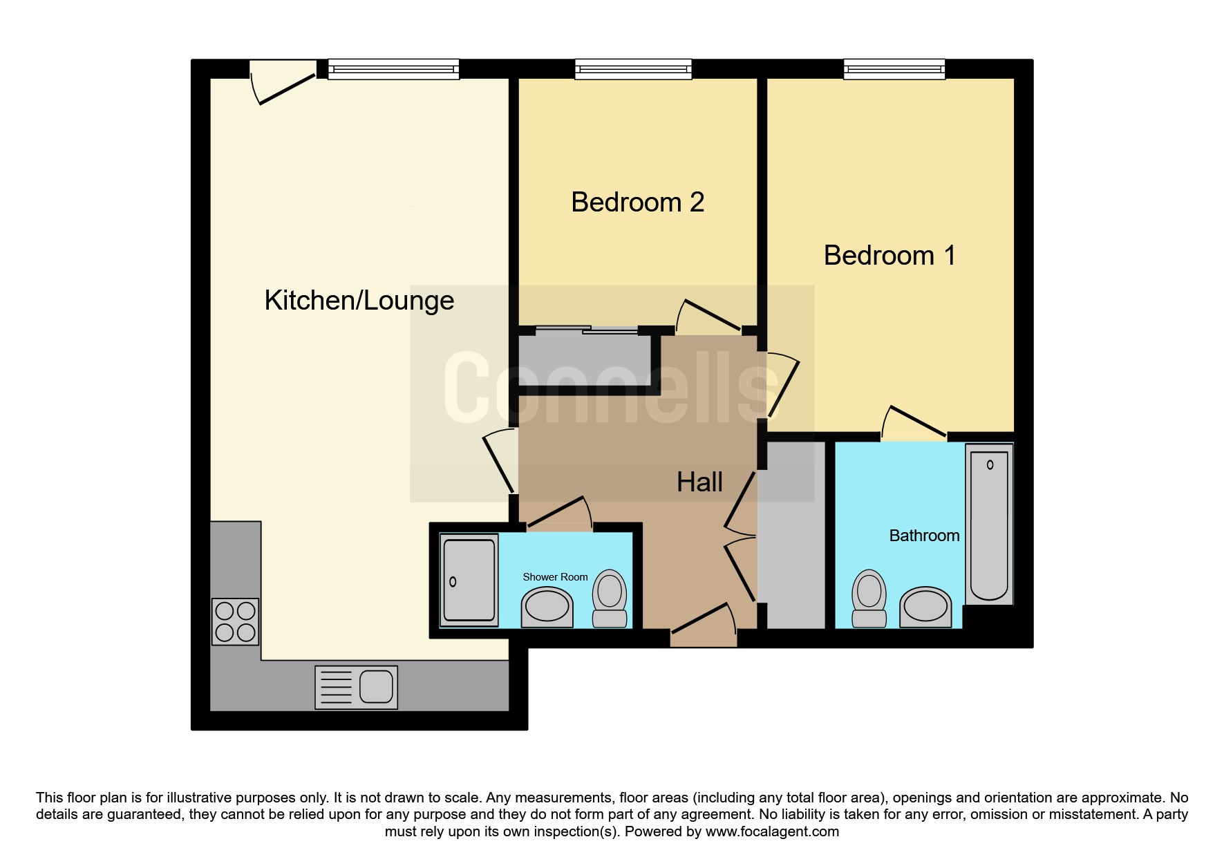 70, Roosevelt Apartments, 1, Lexington Gardens, Birmingham floorplan