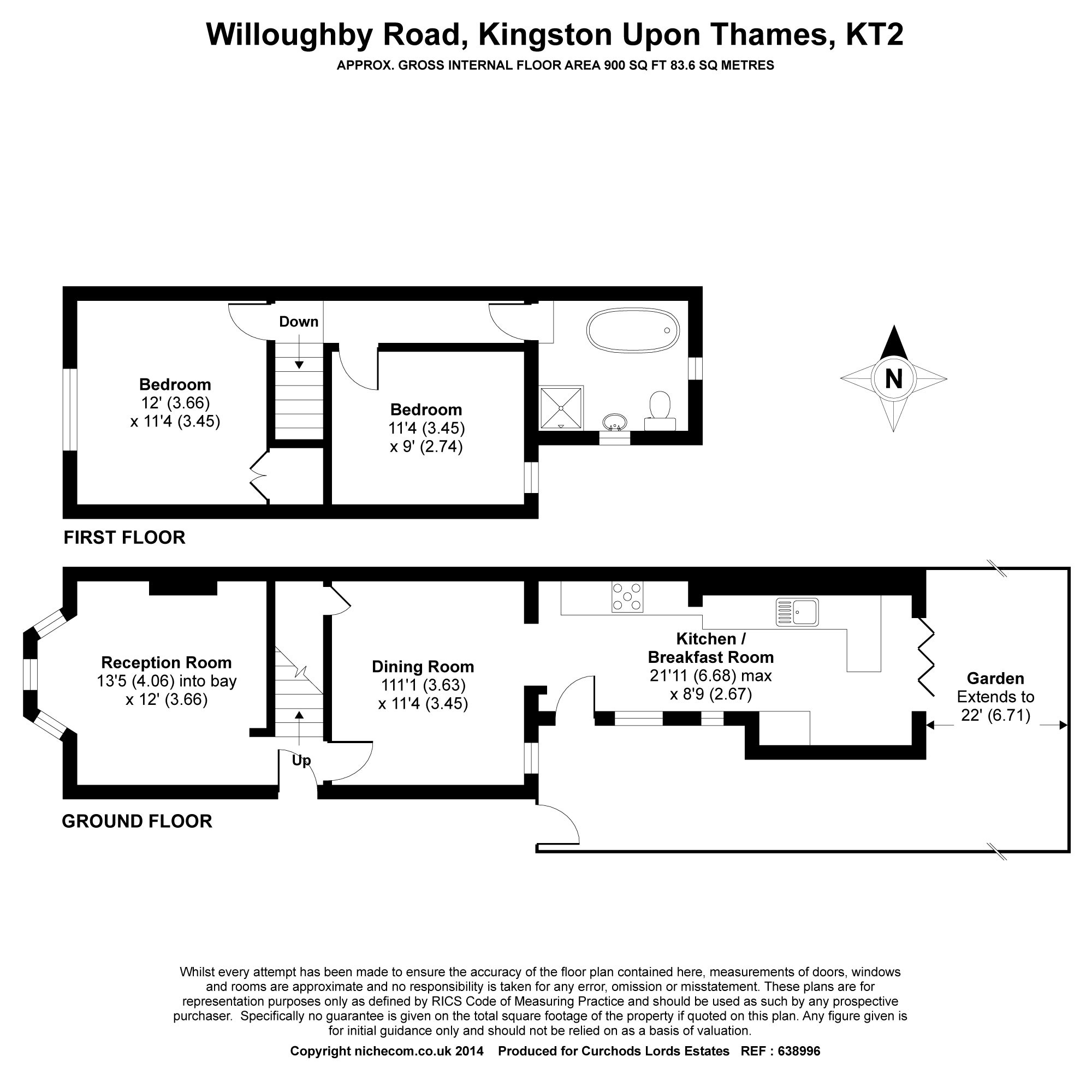 2 Bedrooms Semi-detached house to rent in Willoughby Road, Kingston Upon Thames KT2