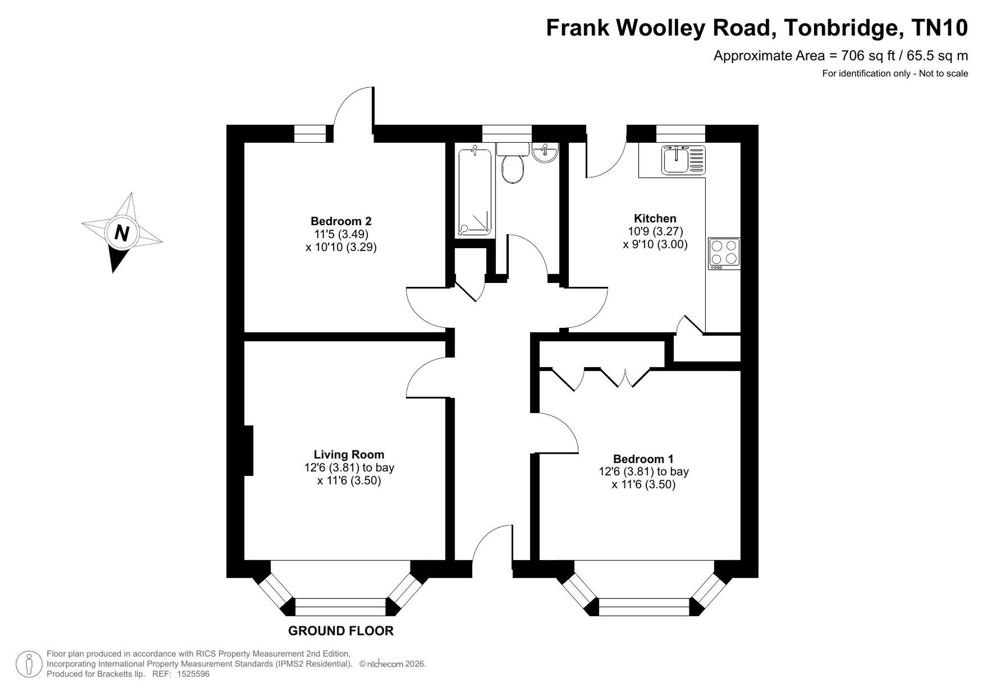 1 Frank Woolley Road, Tonbridge floorplan