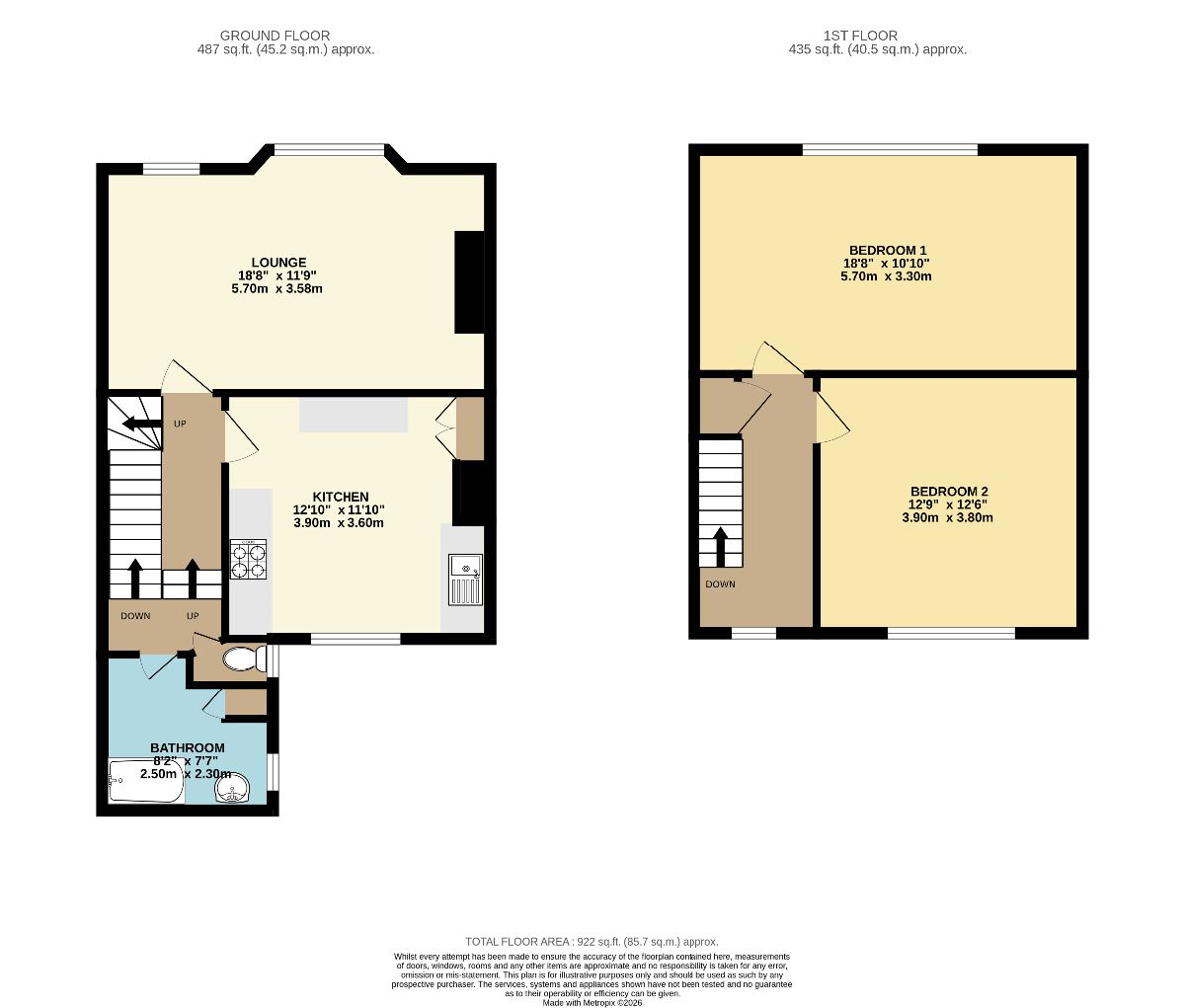 12a St James Street, Okehampton floorplan