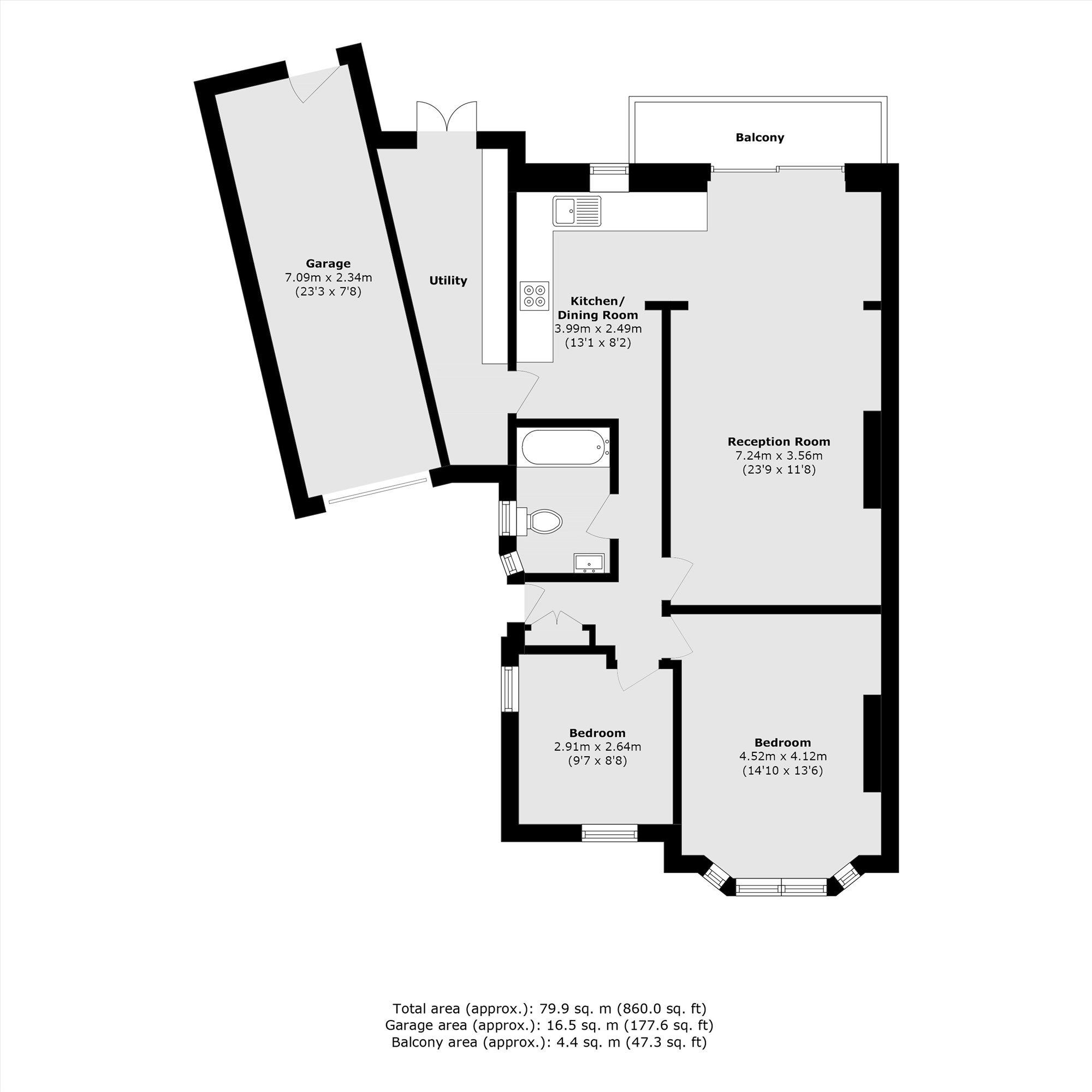 50, Woodlawn Crescent, Twickenham floorplan