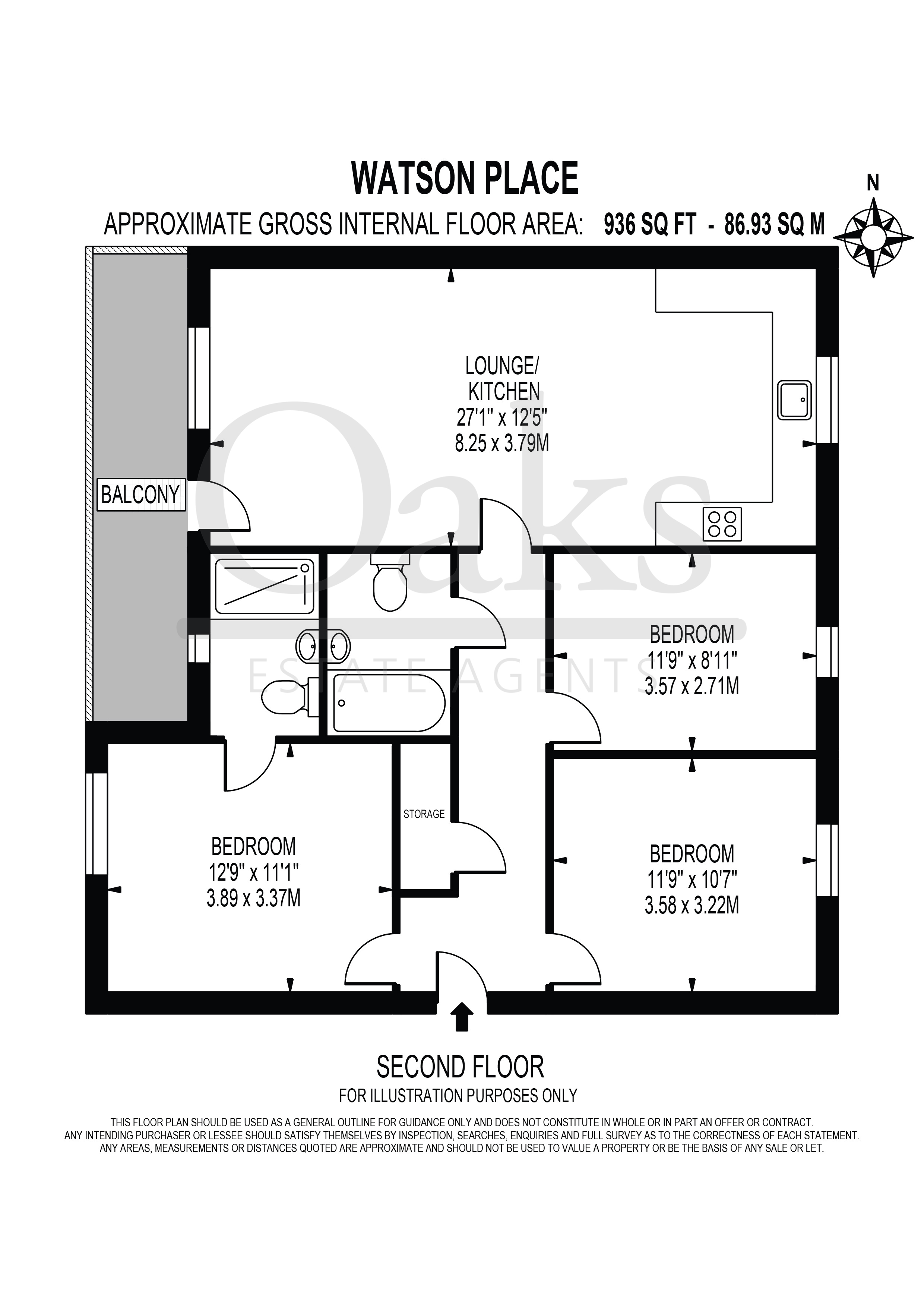 73, Watson Place, London floorplan