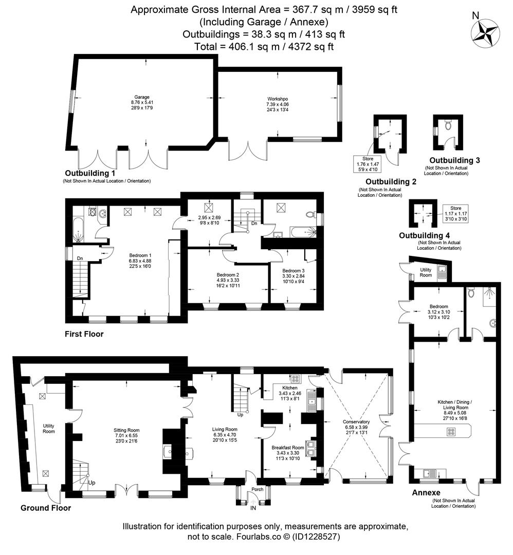 The Orchard & The Stables, Riverside, Hayle floorplan