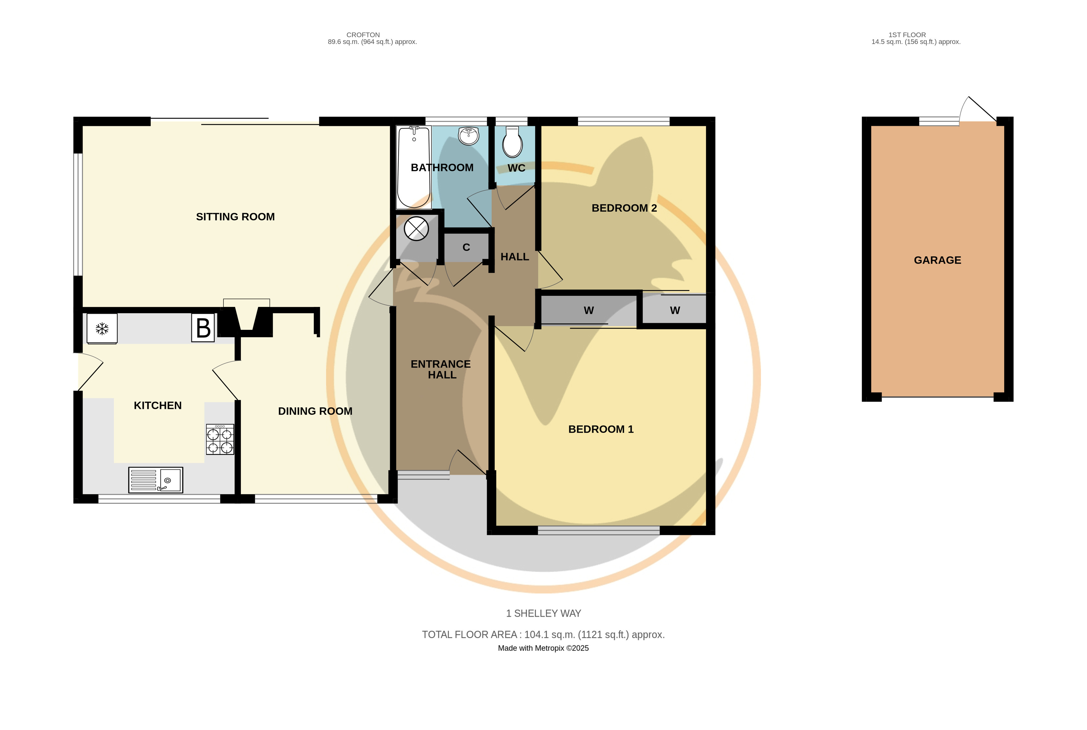 Crofton, 1, Shelley Way, Lymington floorplan