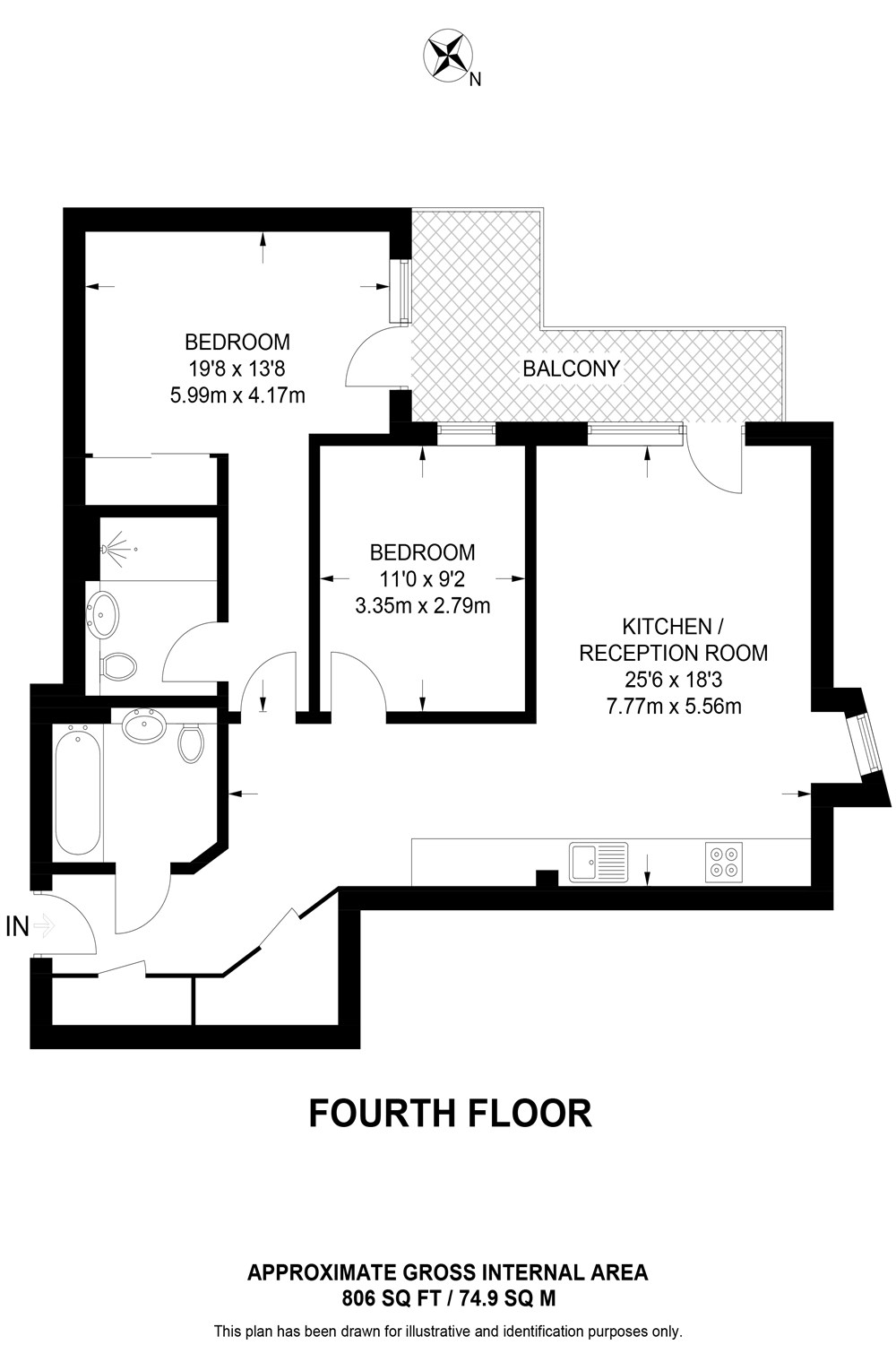 Flat 43, Riverside View 5-, Berkeley Avenue, Berkeley Avenue, Reading floorplan