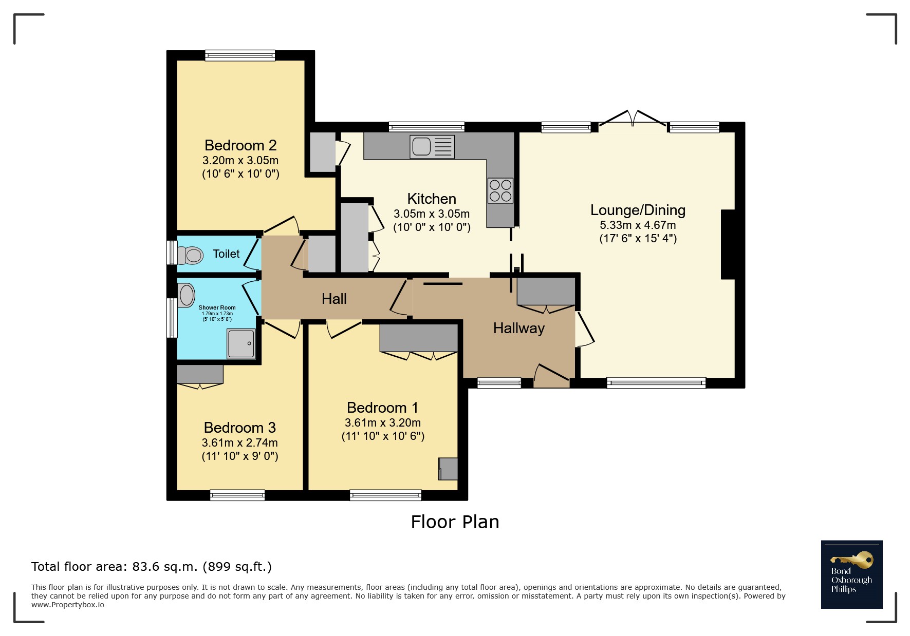 17, Fairlea Crescent, Bideford floorplan