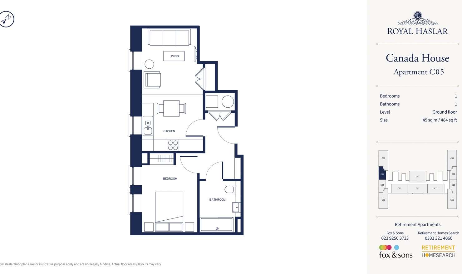 Royal Haslar - C5 Trinity House,, Haslar Road, Hampshire floorplan