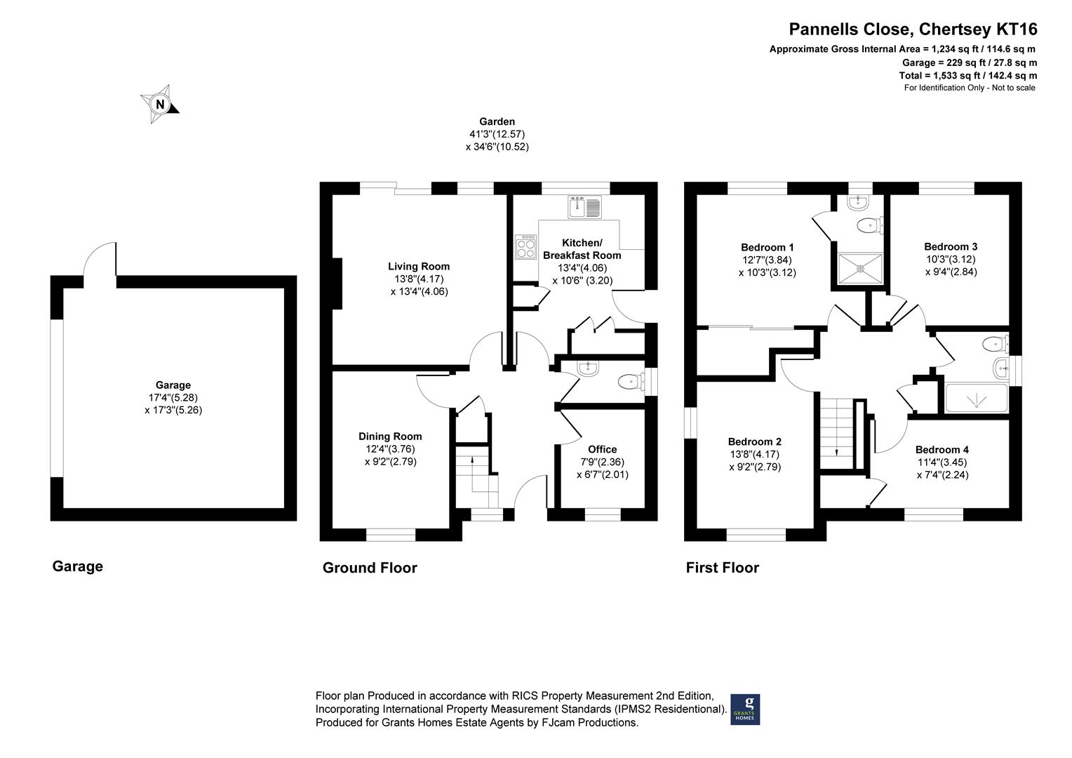 7, Pannells Close, Chertsey floorplan