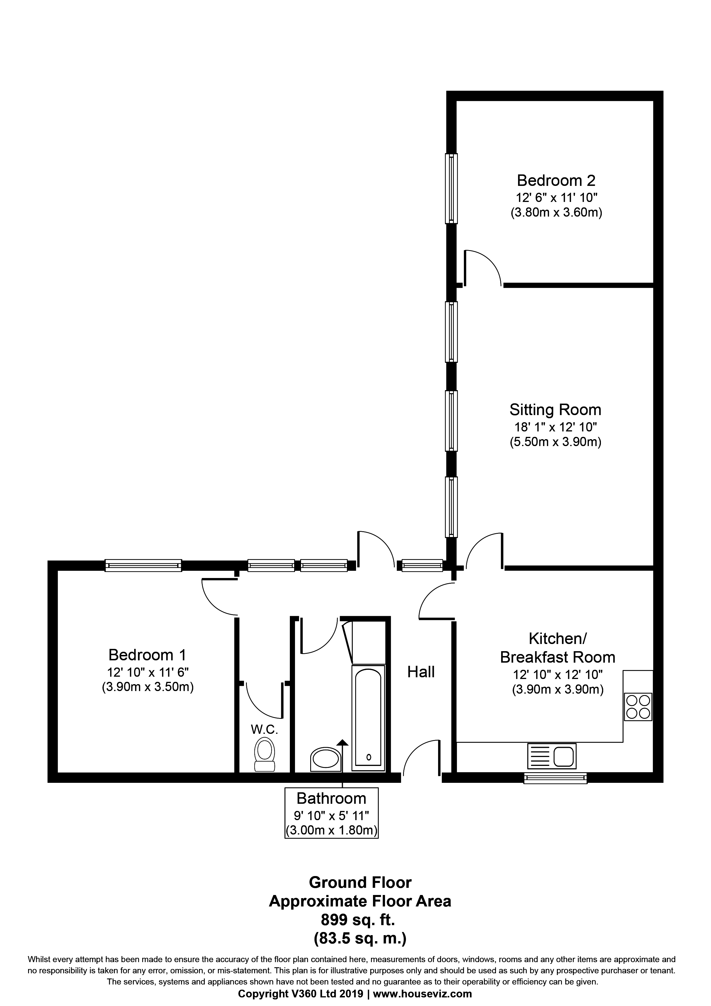 2 Bedrooms Semi-detached bungalow to rent in Delamere Close, Six Mile Bottom, Newmarket CB8