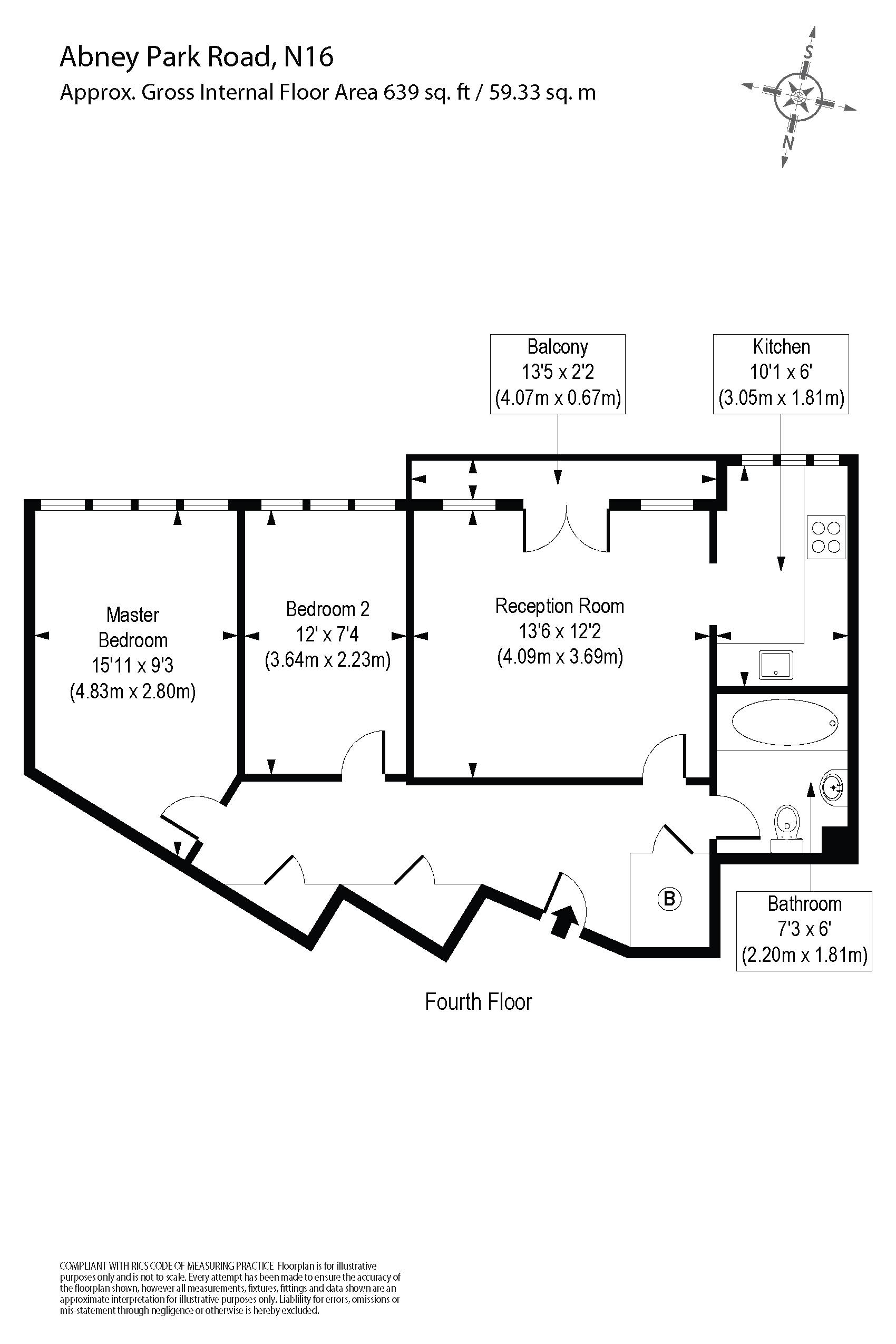 20, Abney Park Court, Stoke Newington High Street floorplan