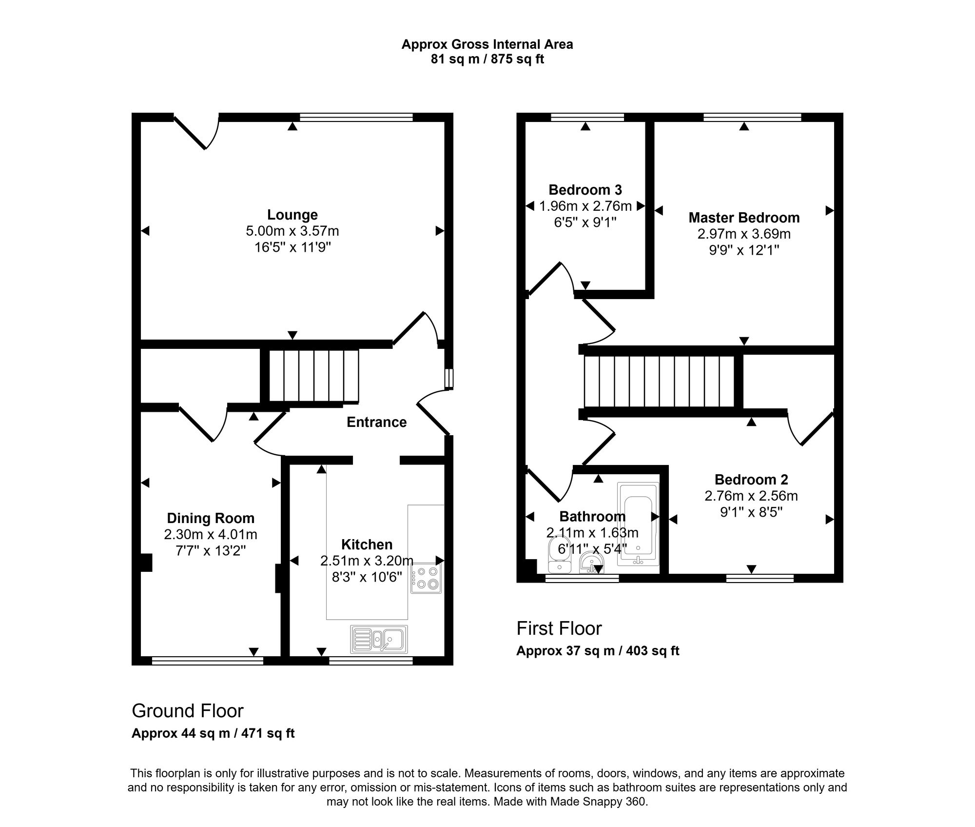 12 George Thomas Close, Porthcawl floorplan