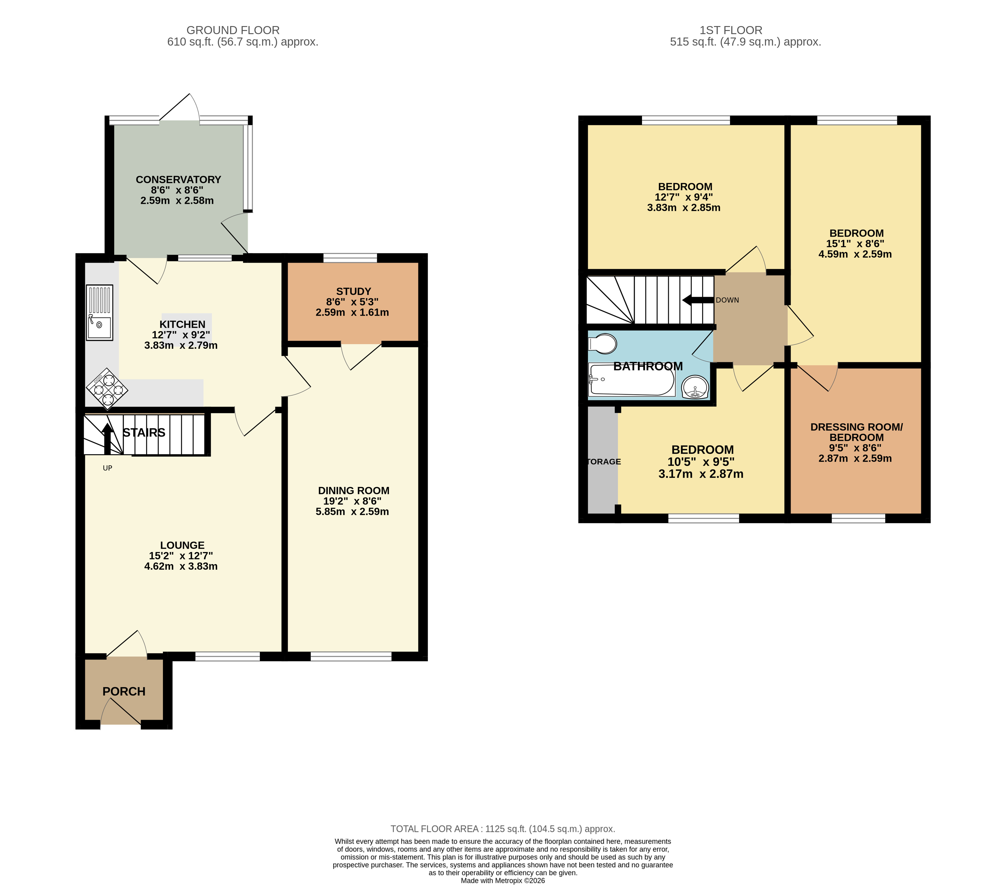 23, Phipps Close, Westbury floorplan