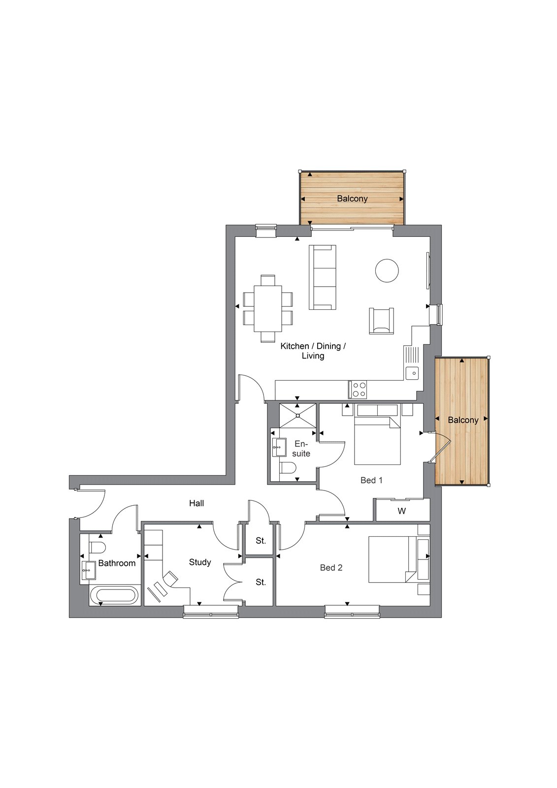 8 Heatherdown Gardens,, Shores Road, Woking floorplan