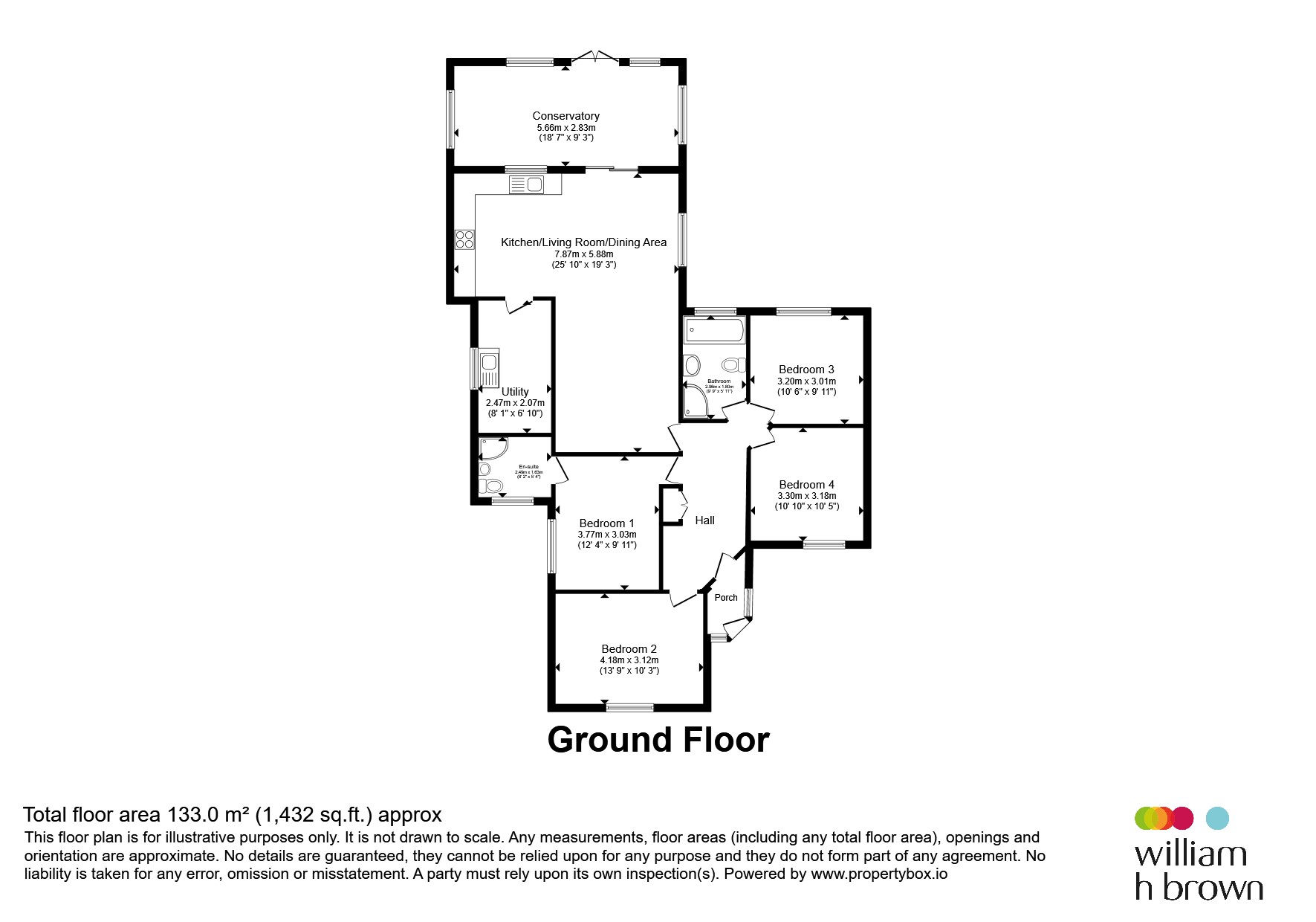 1, St. Huberts Drive, Skegness floorplan