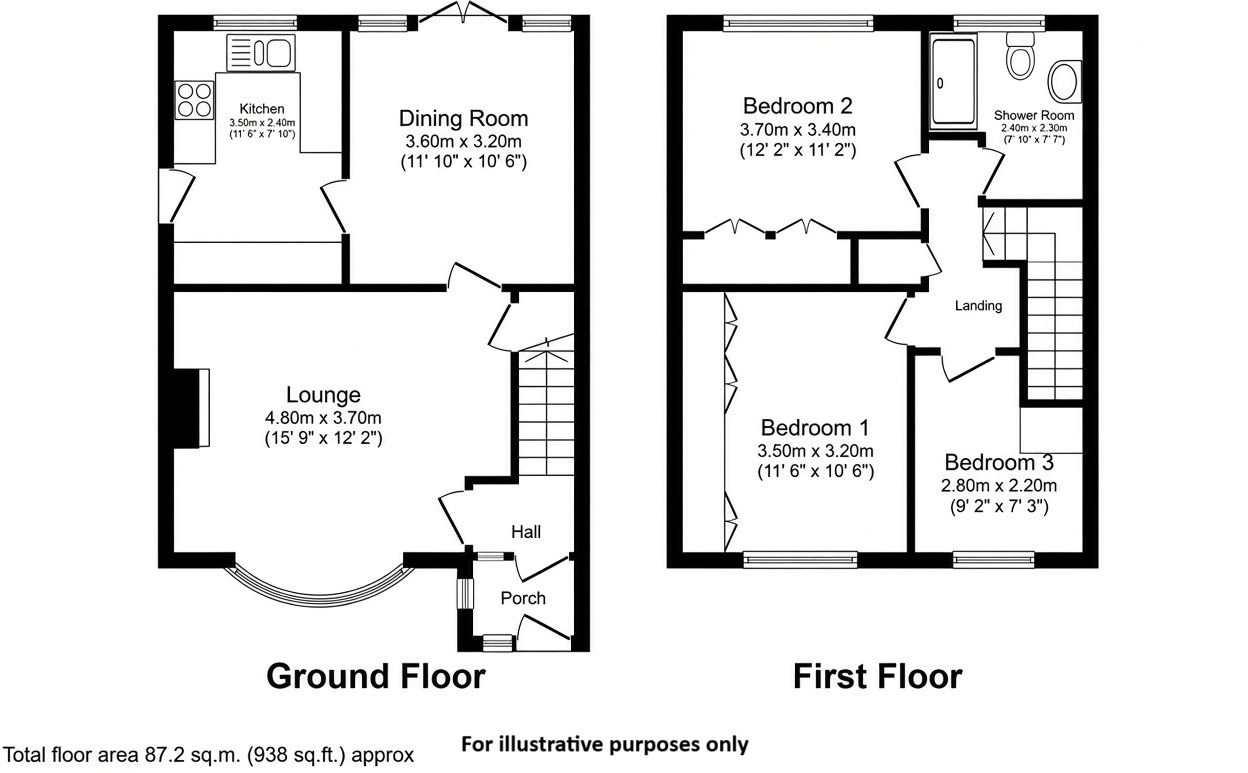 396a, Burncross Road, Sheffield floorplan