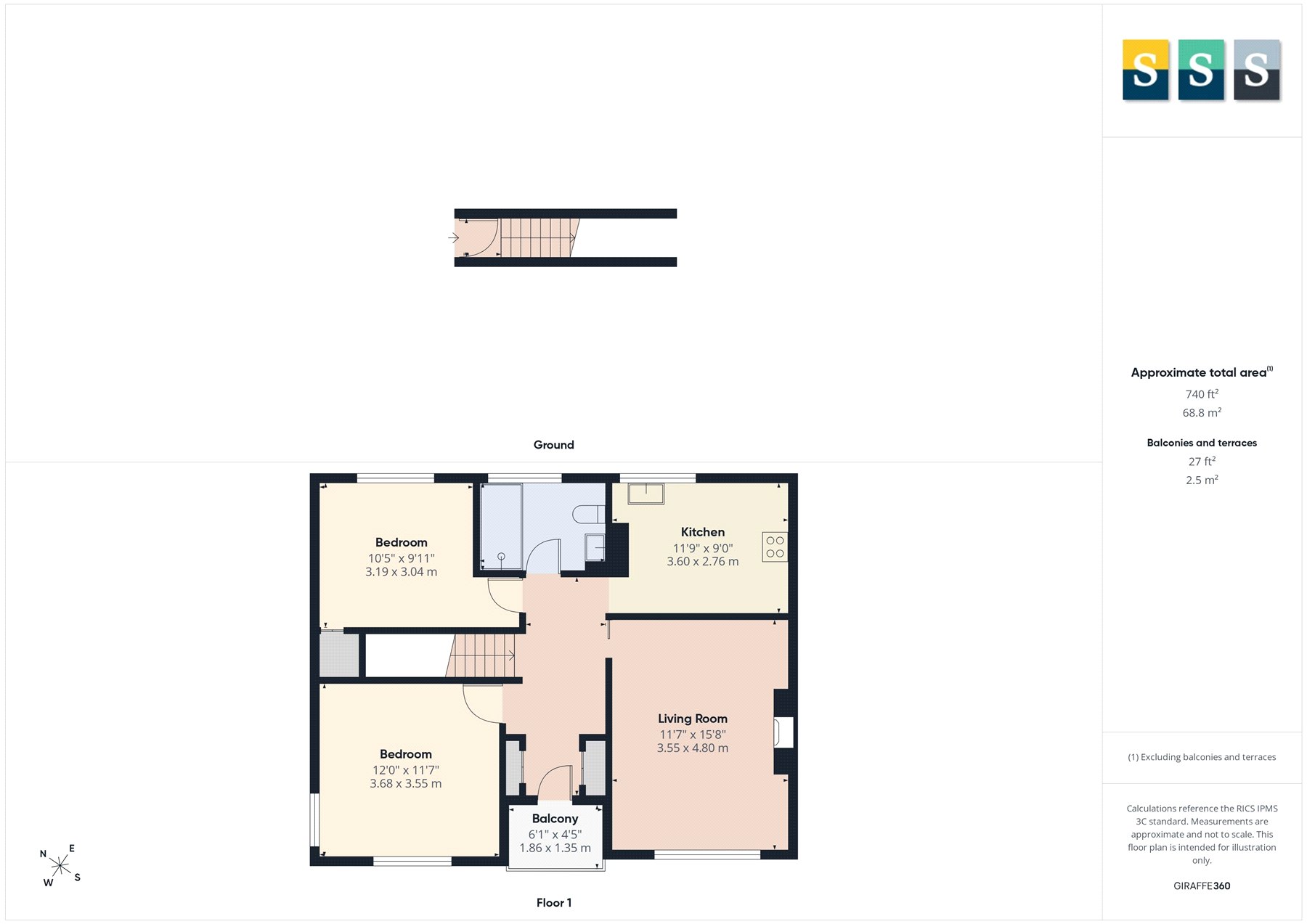 2, James Road, Surrey floorplan