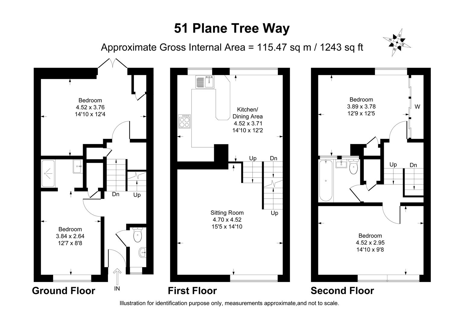 51, Plane Tree Way, Woodstock floorplan