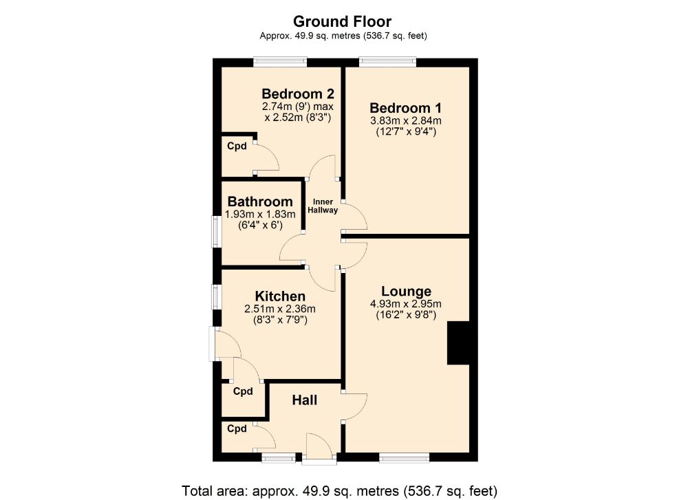 Oundle Drive, Moulton, Northampton NN3, 2 bedroom semidetached bungalow for sale 56924170