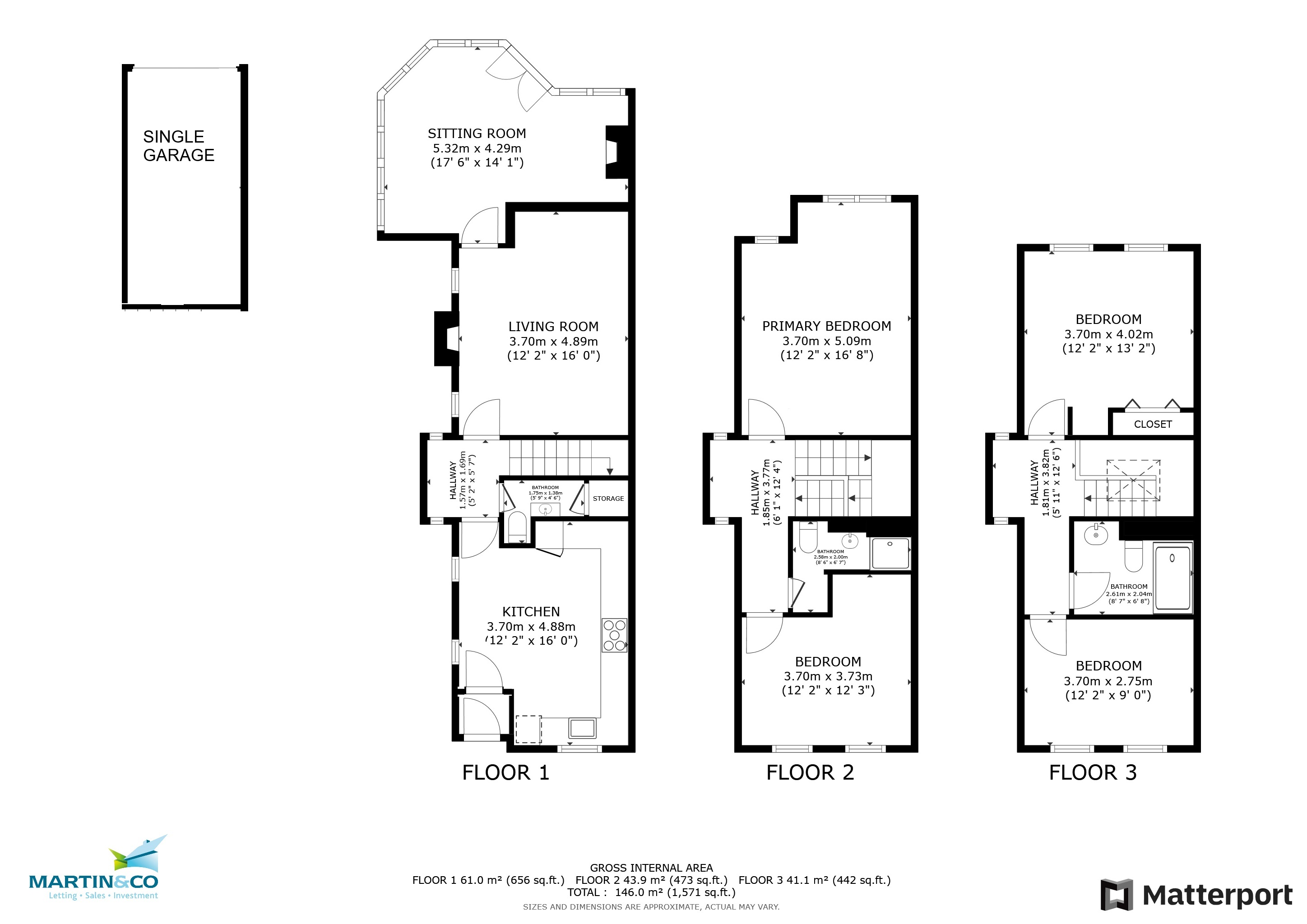34, East Approach Drive, Cheltenham floorplan