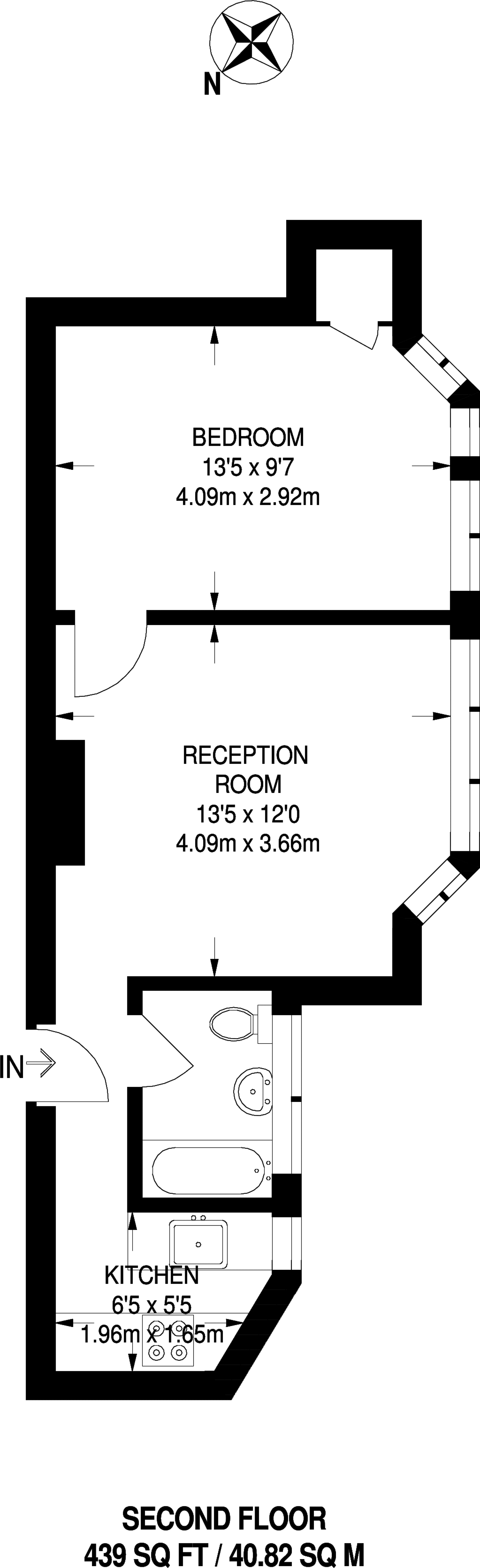 1 Bedrooms Flat to rent in Upper Tooting Road, Tooting Bec SW17