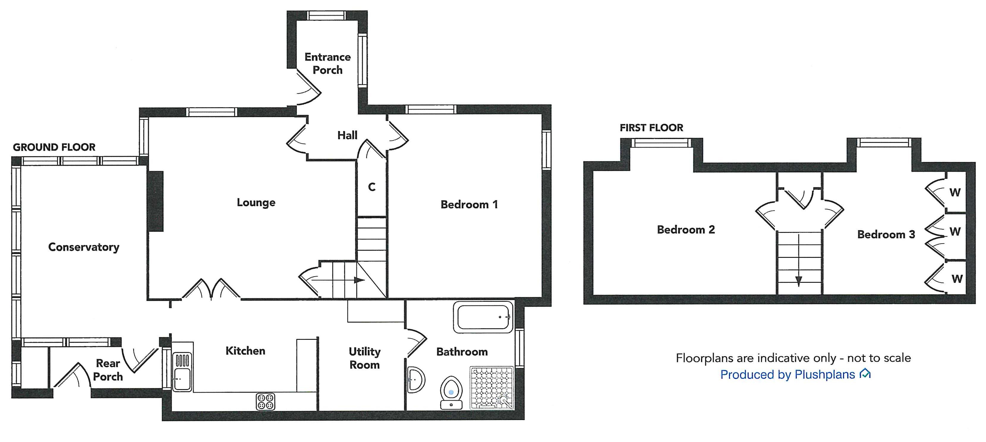 Woodlands Cottage , Carsluith floorplan