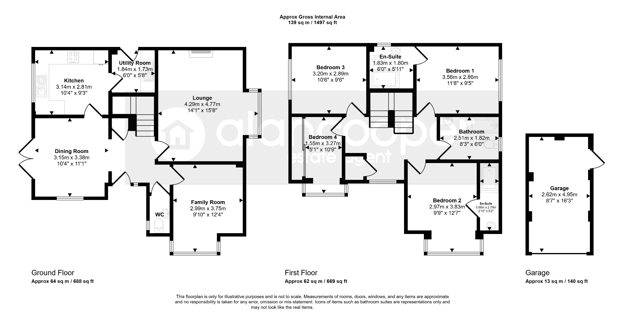 271, Weddington Road, Warwickshire floorplan