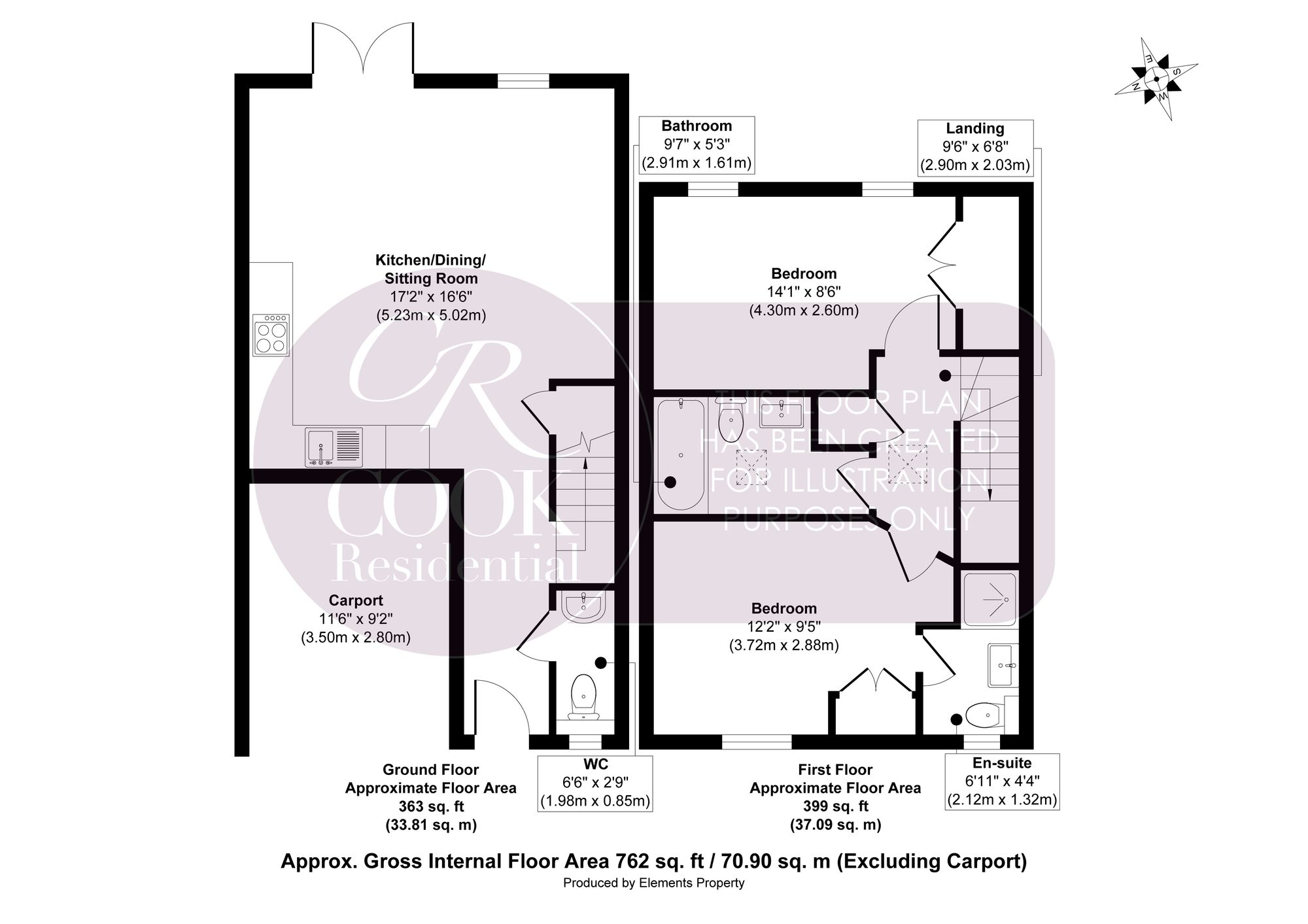 2 Grove Mews Grove Street, Cheltenham floorplan