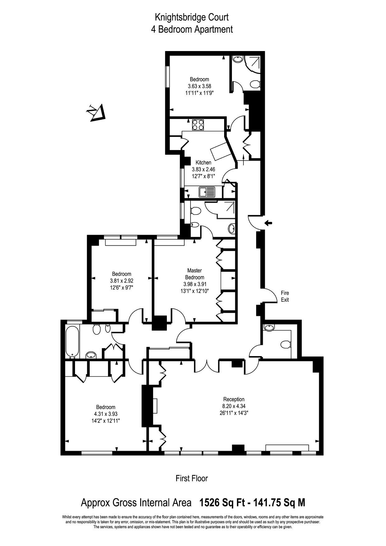 4 Bedrooms Flat to rent in Knightsbridge Court, Sloane Street, London SW1X