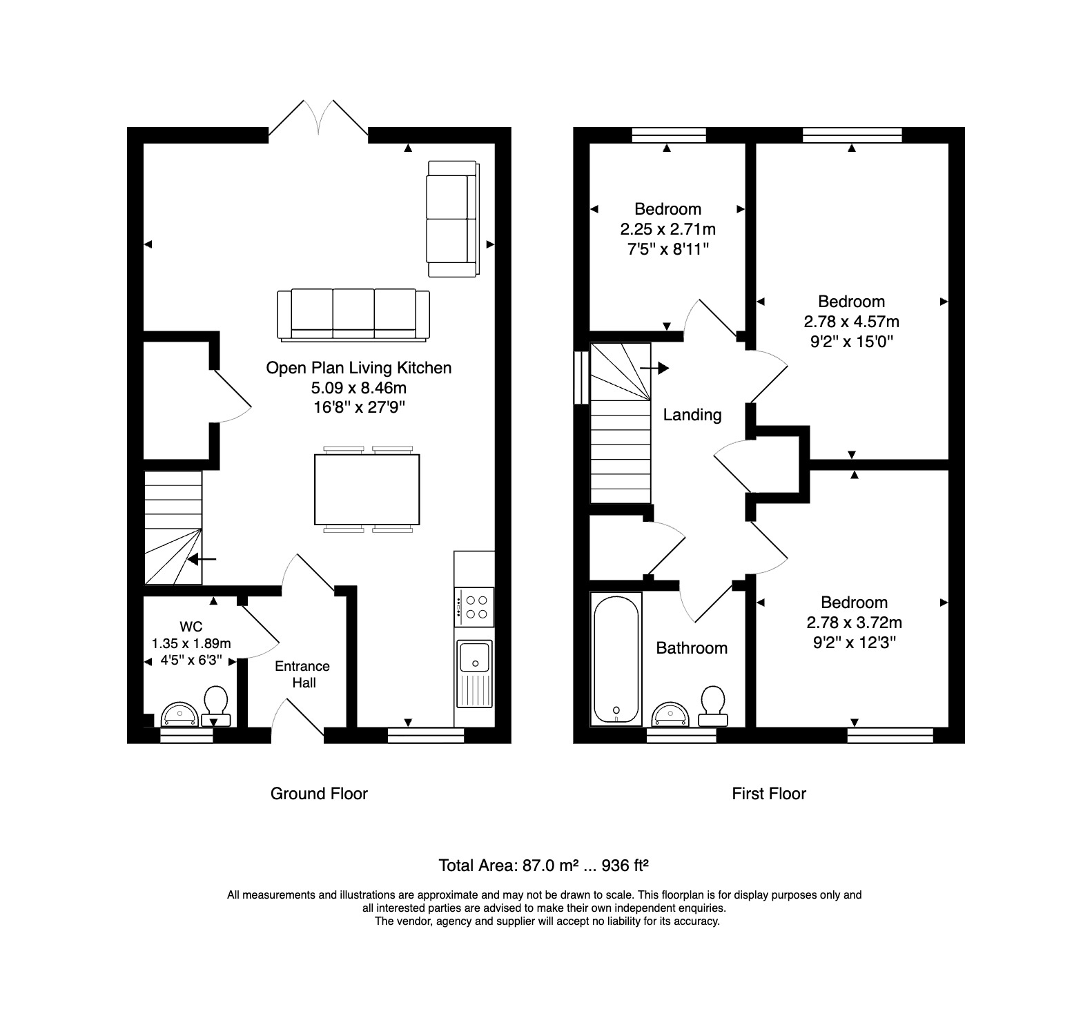 3 Birch Close, Nottingham floorplan