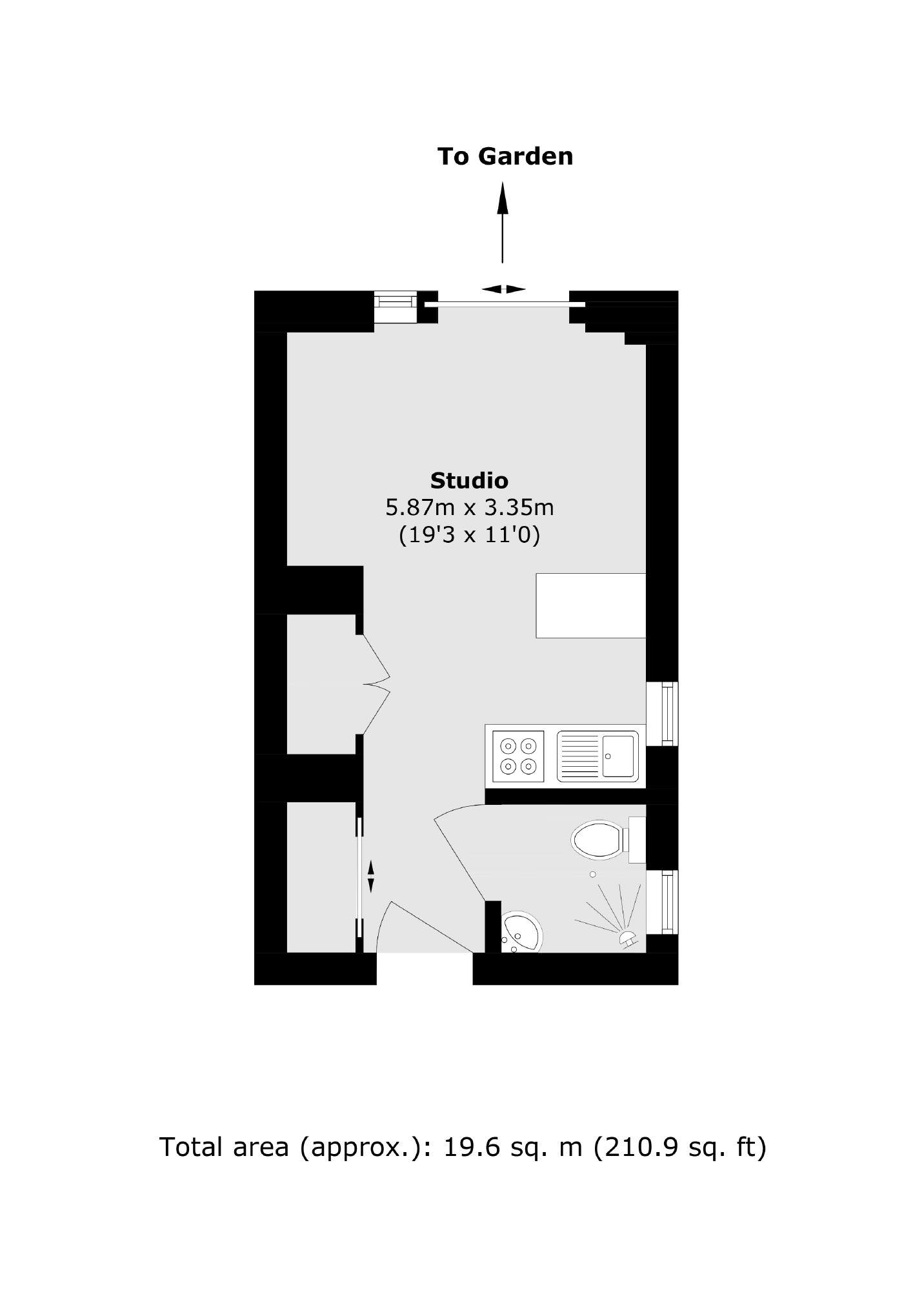 Flat 2, 14A, Highbury Place, London floorplan