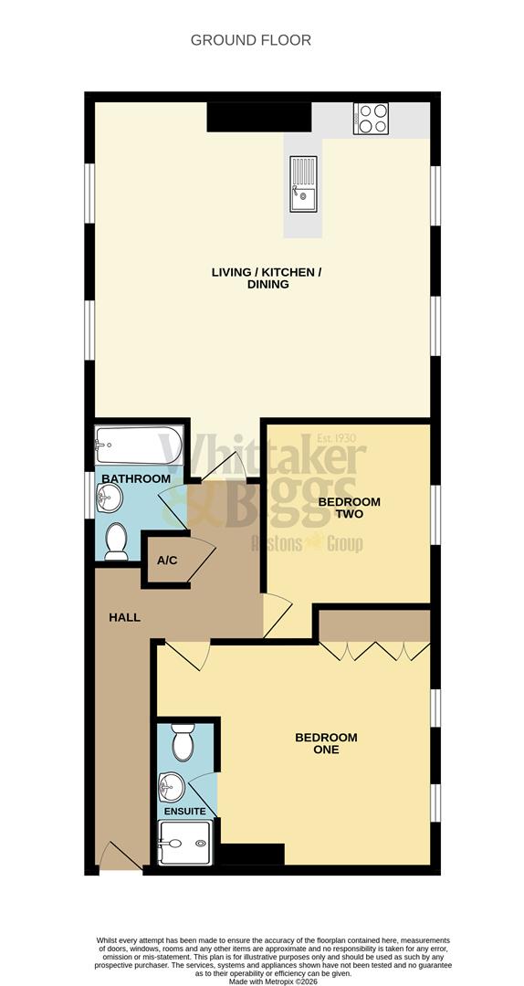 73, Willow Drive, Leek floorplan