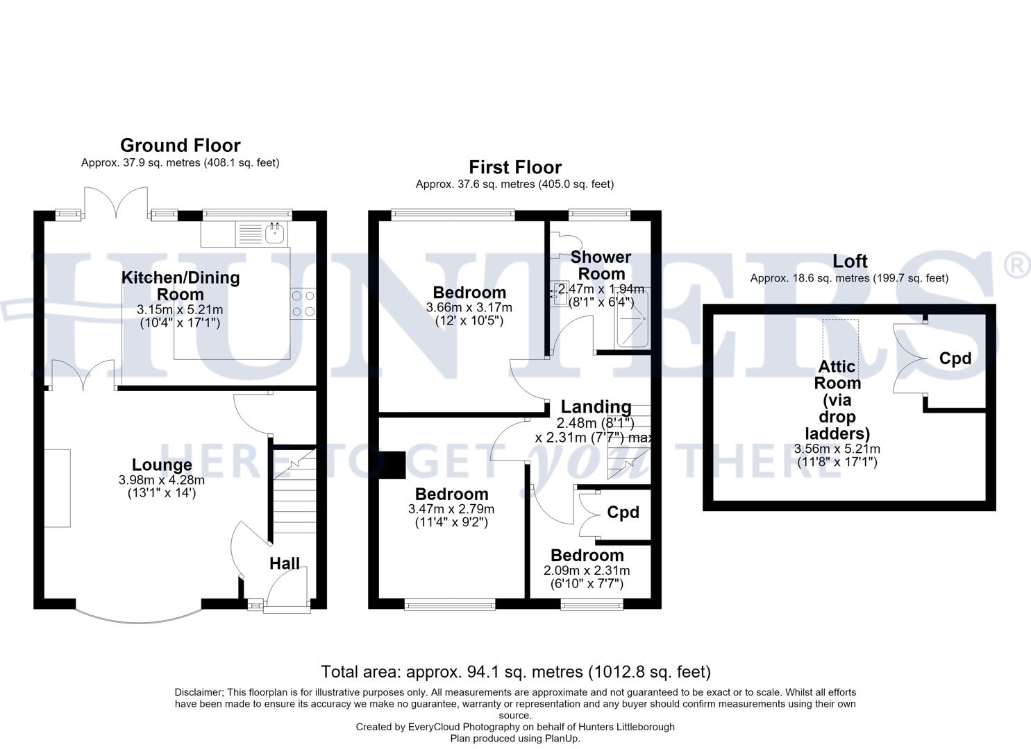12, Ashbourne Close, Wardle floorplan