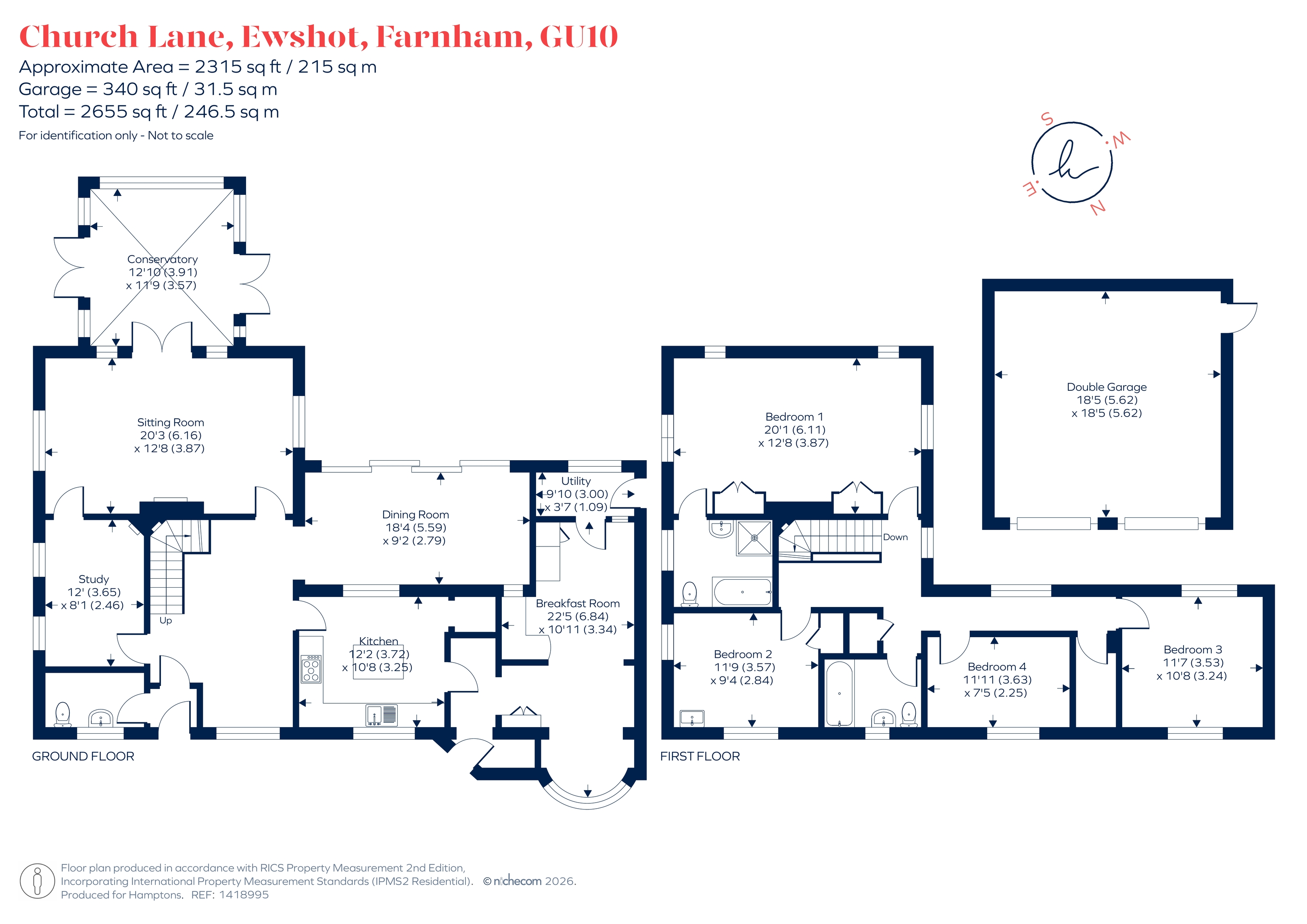 Coombe Wood, Church Lane, Ewshot, Farnham floorplan