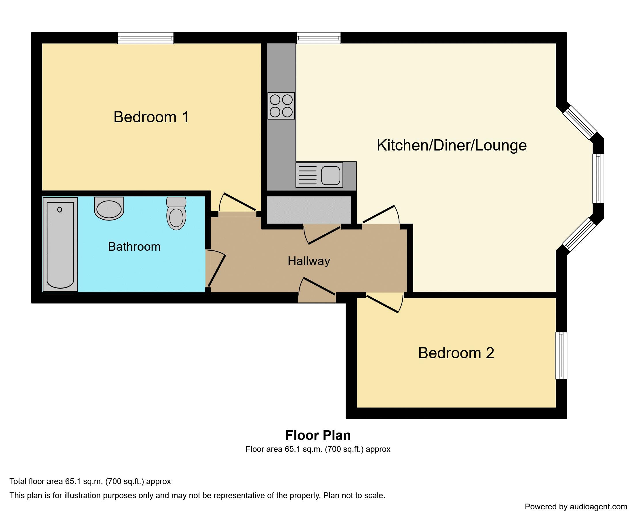 Christchurch Road, Bournemouth BH1, 2 bedroom flat for sale 60757378