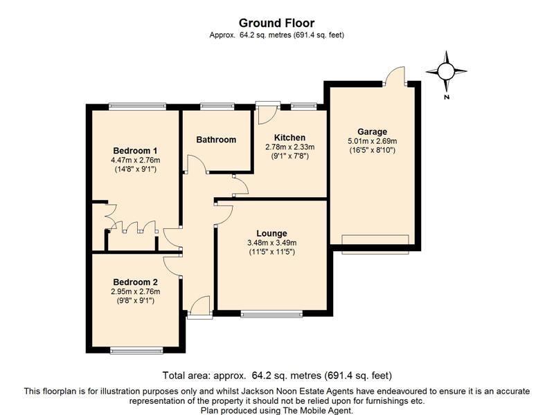 2 Bedrooms Detached bungalow for sale in Northcroft Road, West Ewell, Epsom KT19