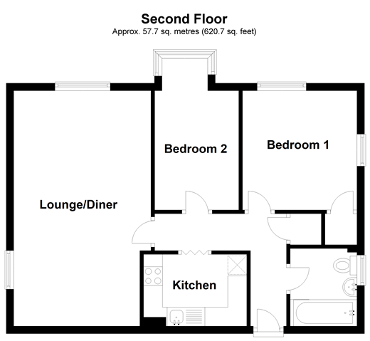 2 Bedrooms Flat for sale in Copperfields, Laindon, Basildon, Essex SS15