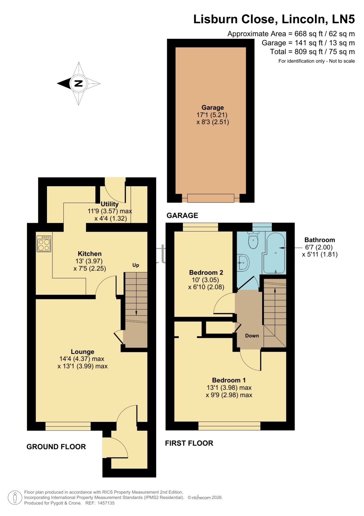 30, Lisburn Close, Lincoln floorplan