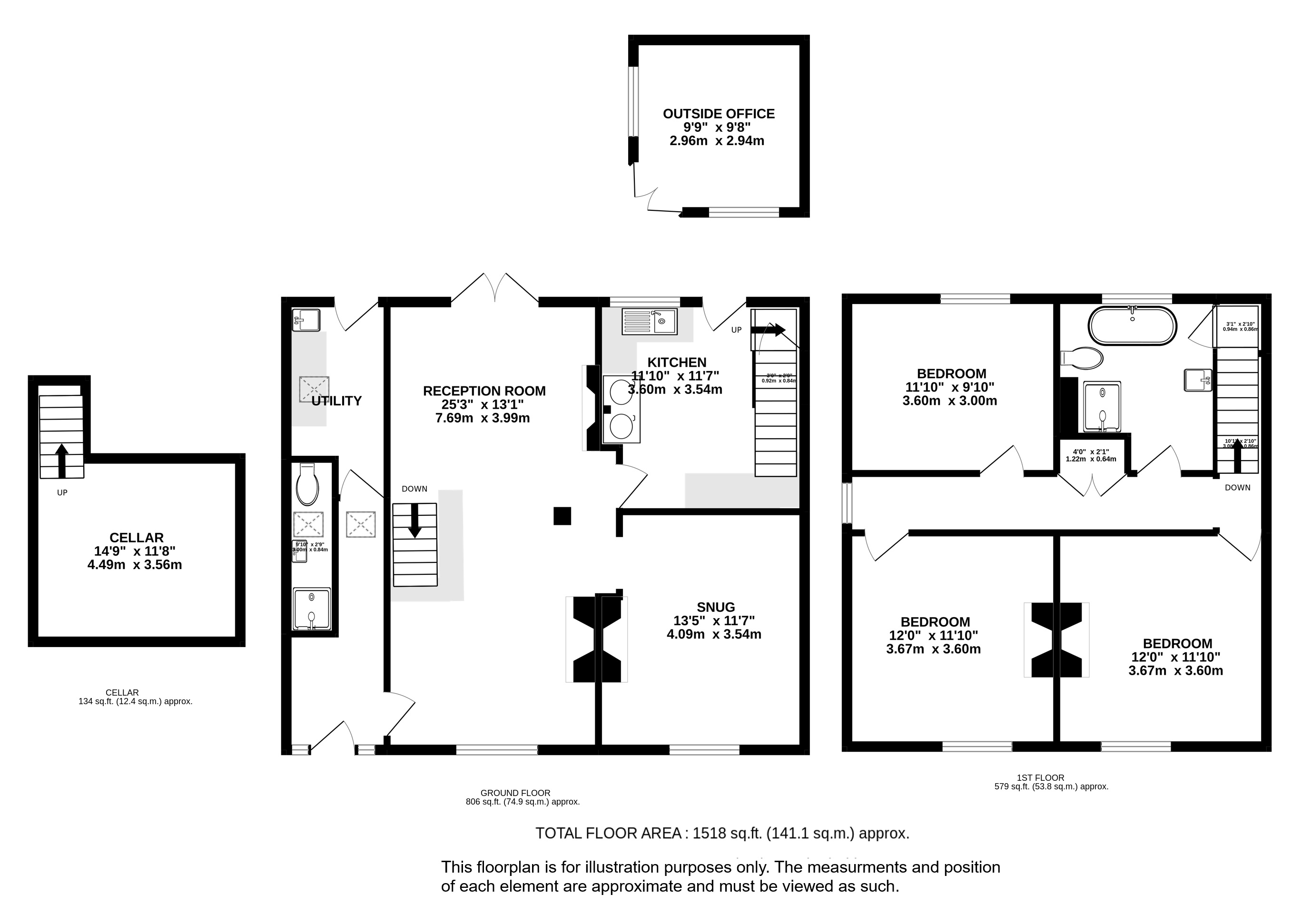 Common Road, Kensworth, Dunstable, Bedfordshire LU6, 3 bedroom detached