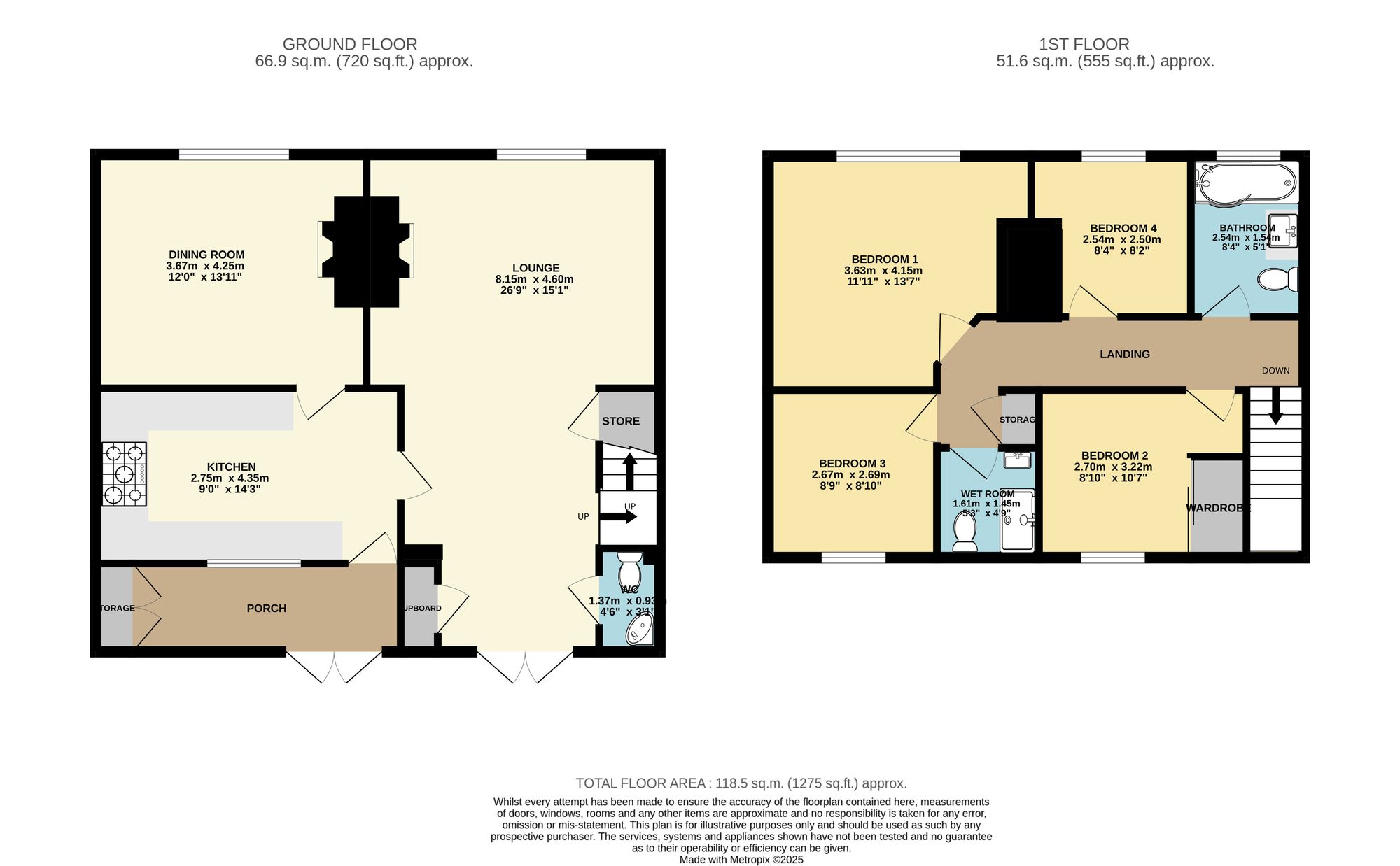 105 The Green, Chesterfield floorplan