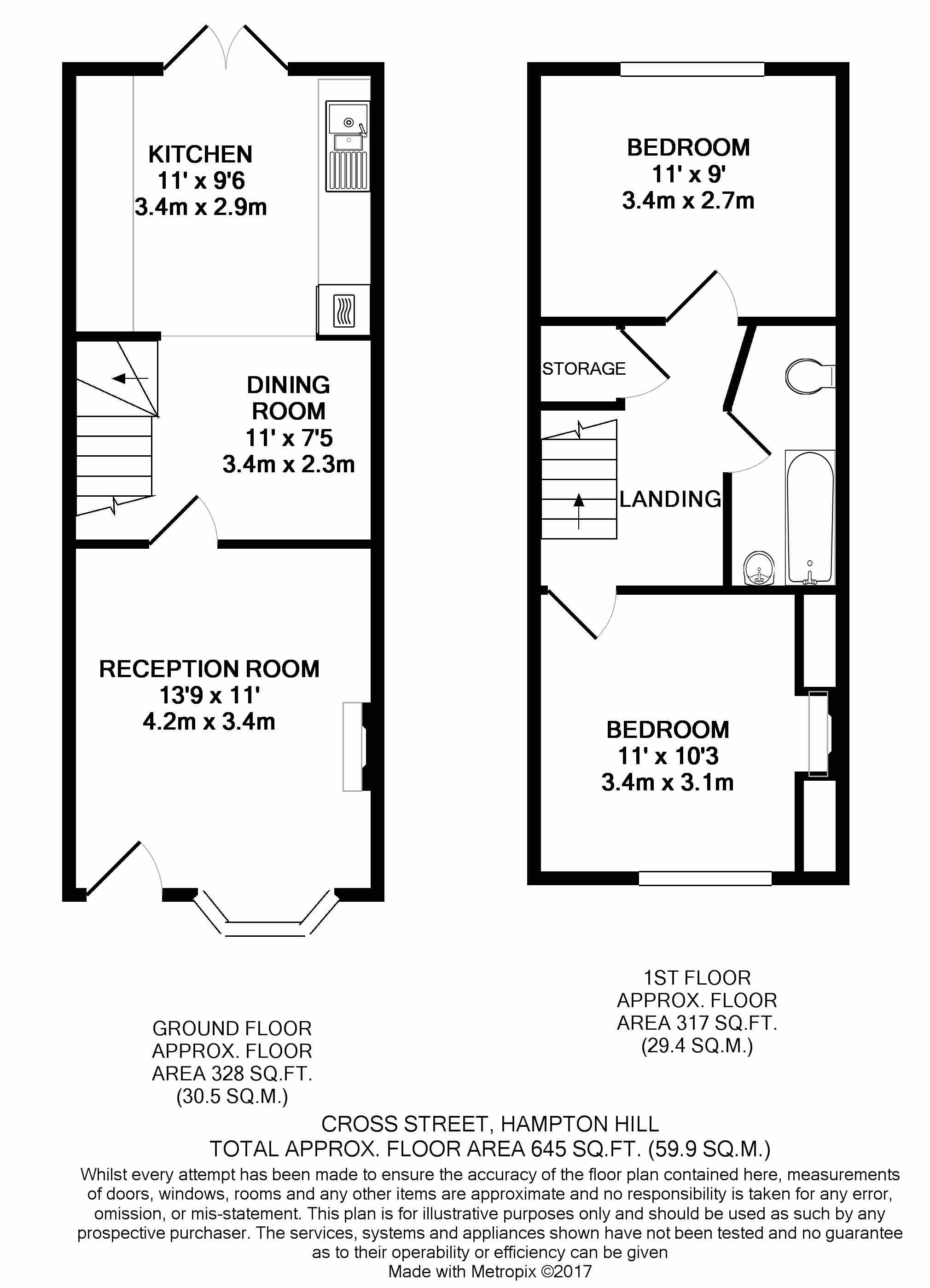 2 Bedrooms Cottage for sale in Cross Street, Hampton Hill TW12